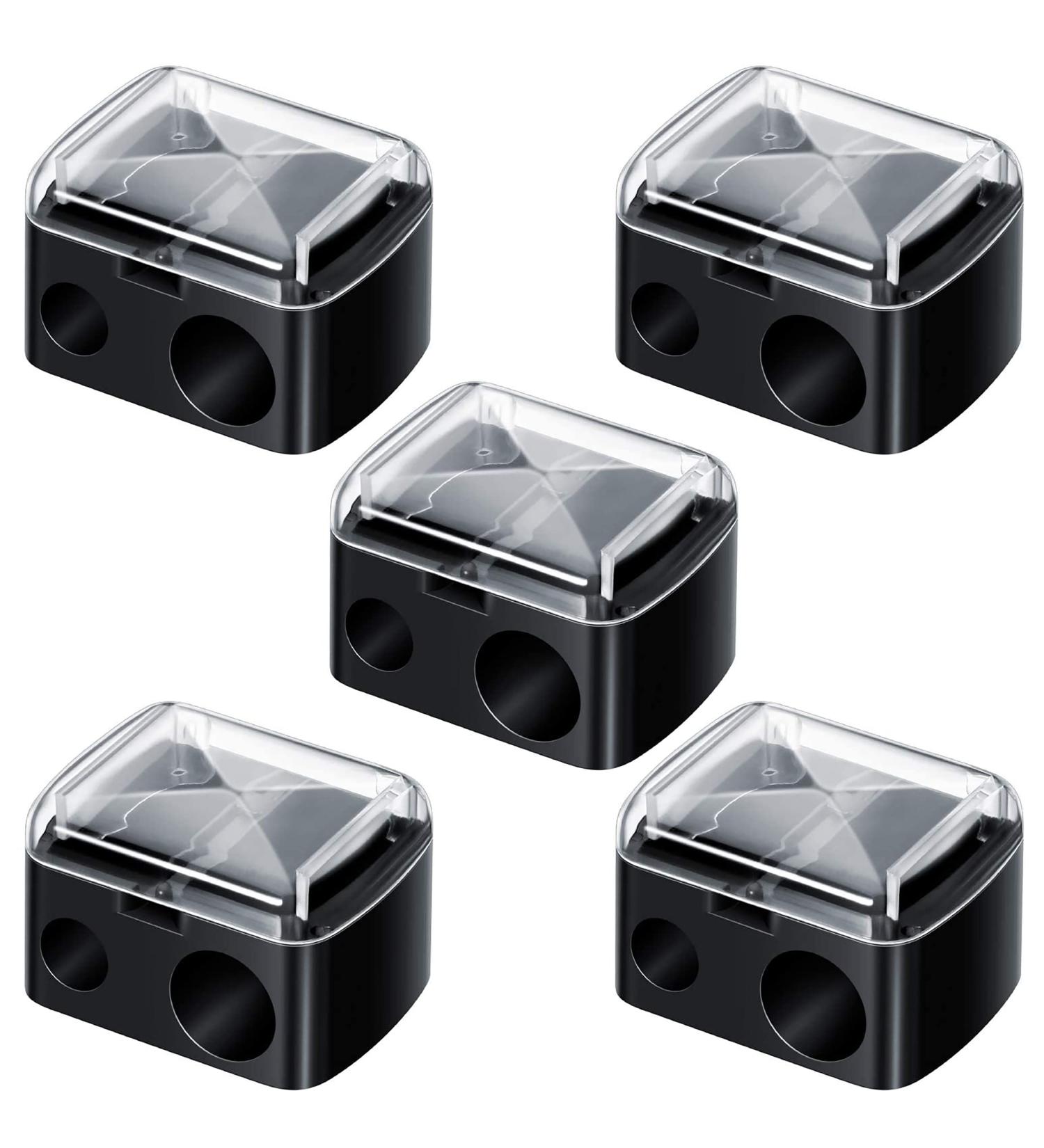 5 Pack Professional Dual Makeup Pencil Sharpener - Multi-Sized for Eyebrow, Lip, and Eyeliner Pencils - Buy Online on SooperMarket.com