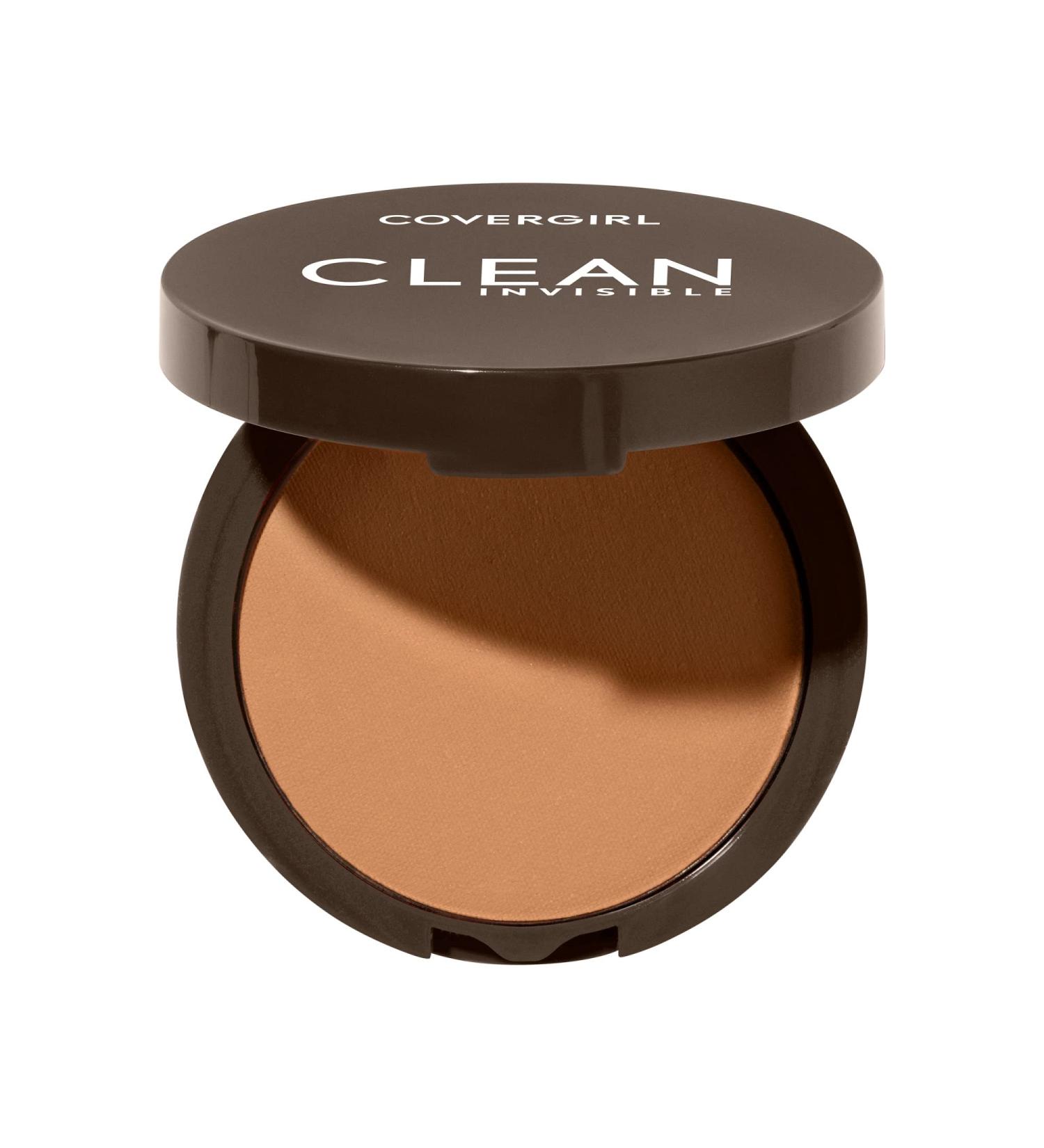 Covergirl Clean Invisible Pressed Powder - Lightweight Vegan Formula in Warm Nude 158 - 0.38oz - Buy Online on SooperMarket.com