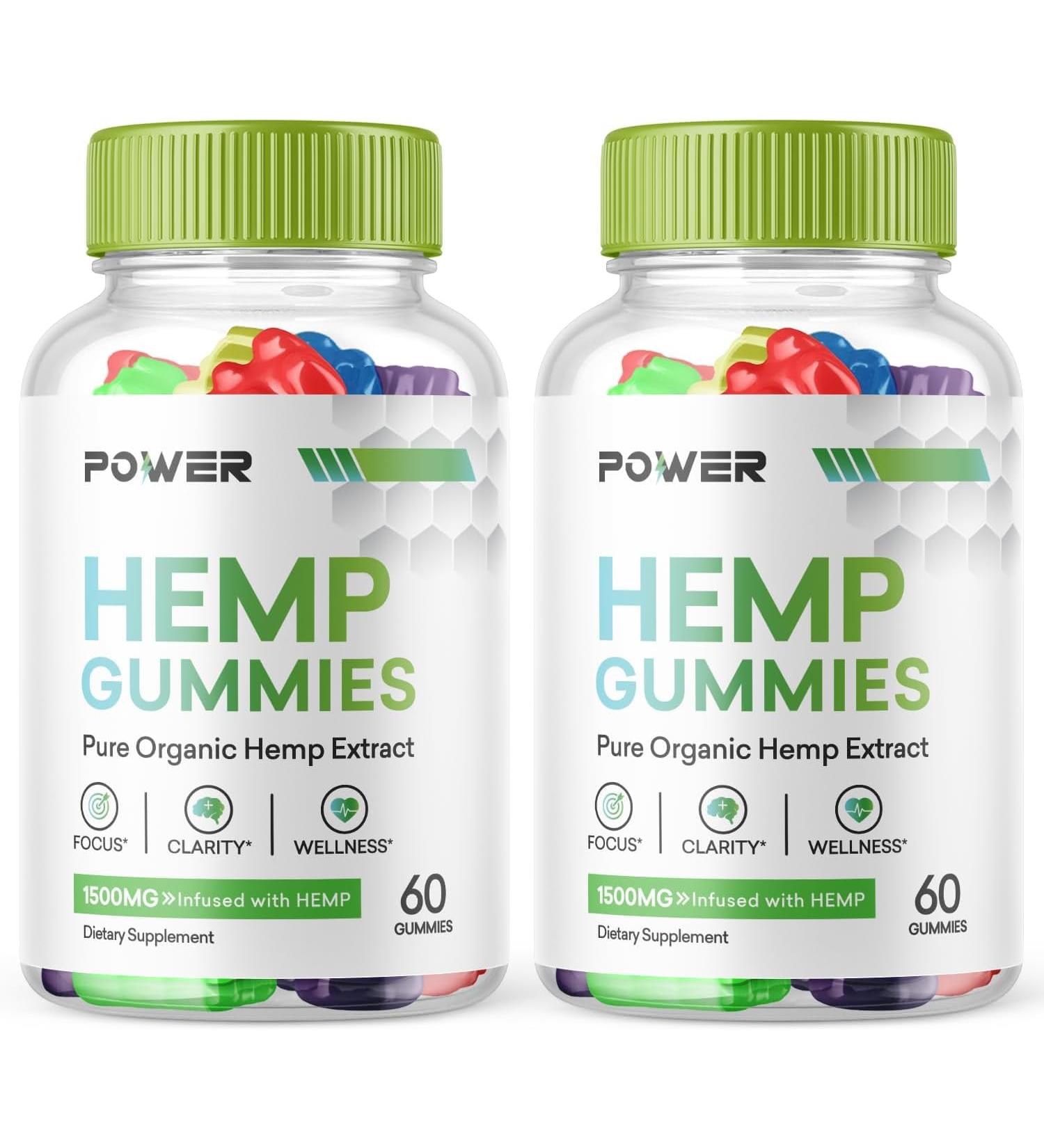 Power Gummies Power Hemp Blue Bear - Multivitamin Supplement (120 Gummies) - Buy Online on SooperMarket.com