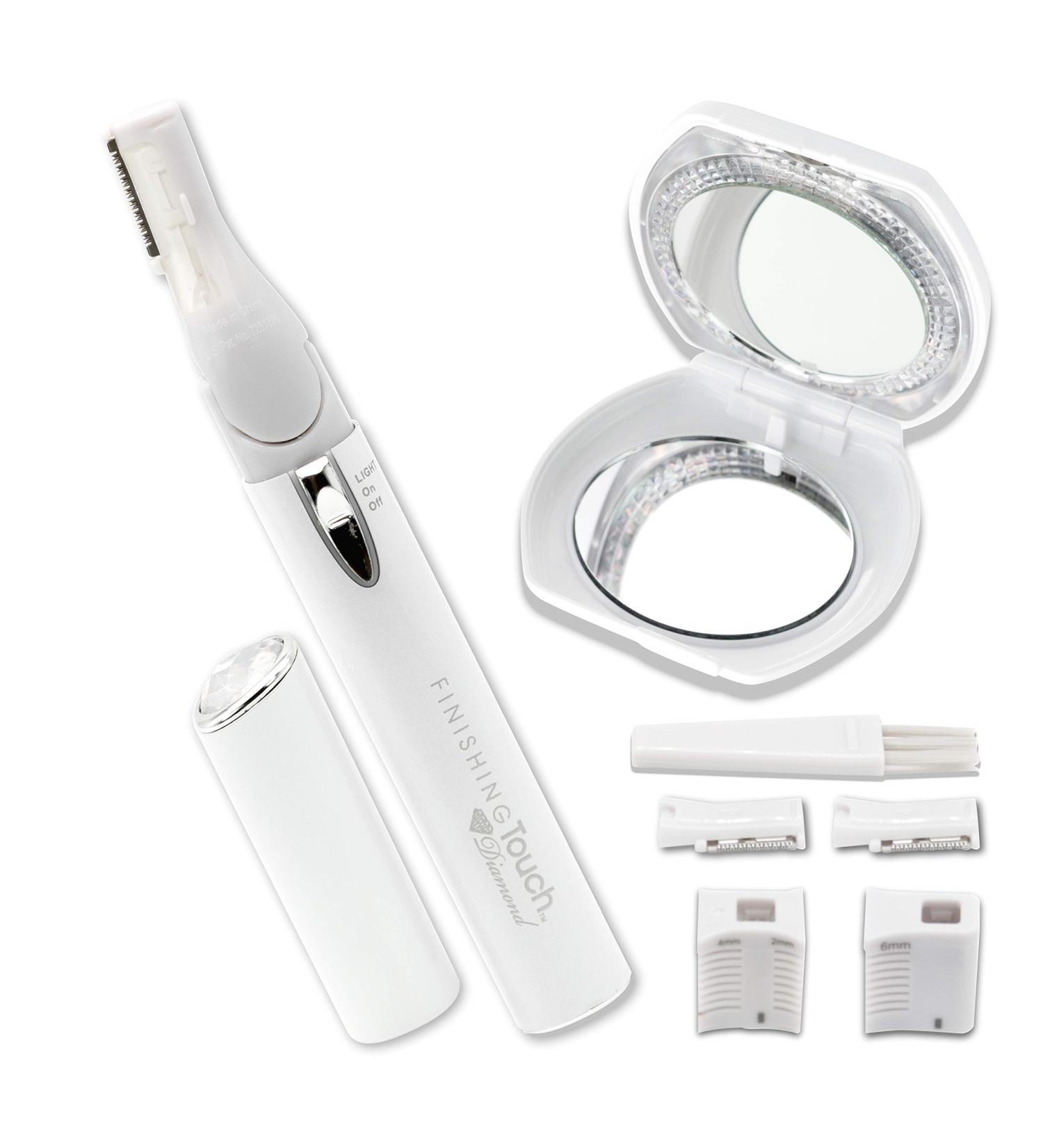 Finishing Touch Diamond Hair Remover with Light-Up Deluxe Mirror - E-Commerce Packaging - Buy Online on SooperMarket.com