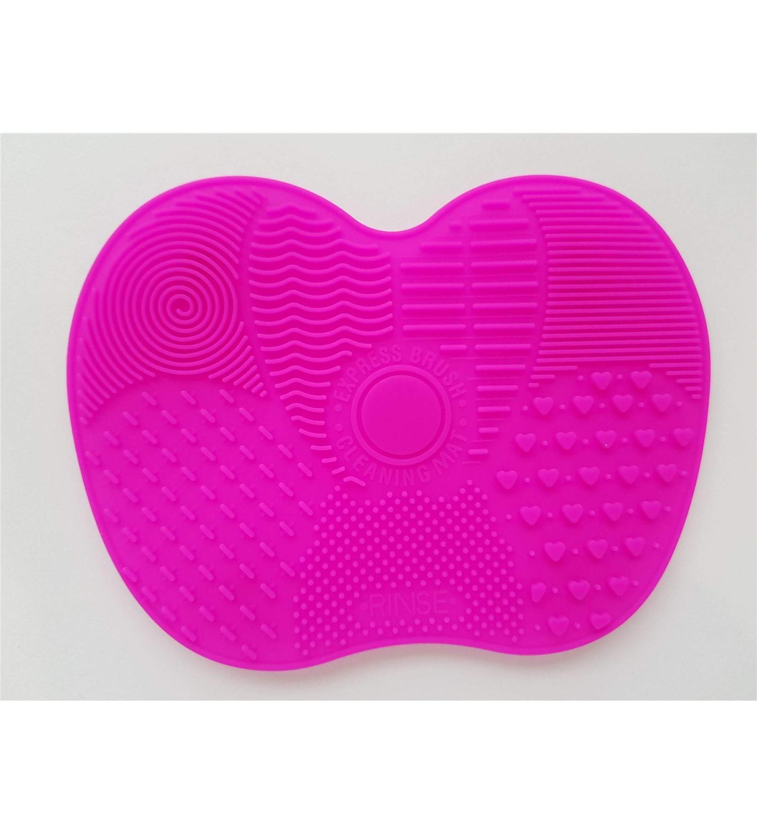 Make-up Brush cleaner made Of Silicone/Multiple Rugged Patterns and Has Strong suctions Size : Small | Colour : Dark Pink