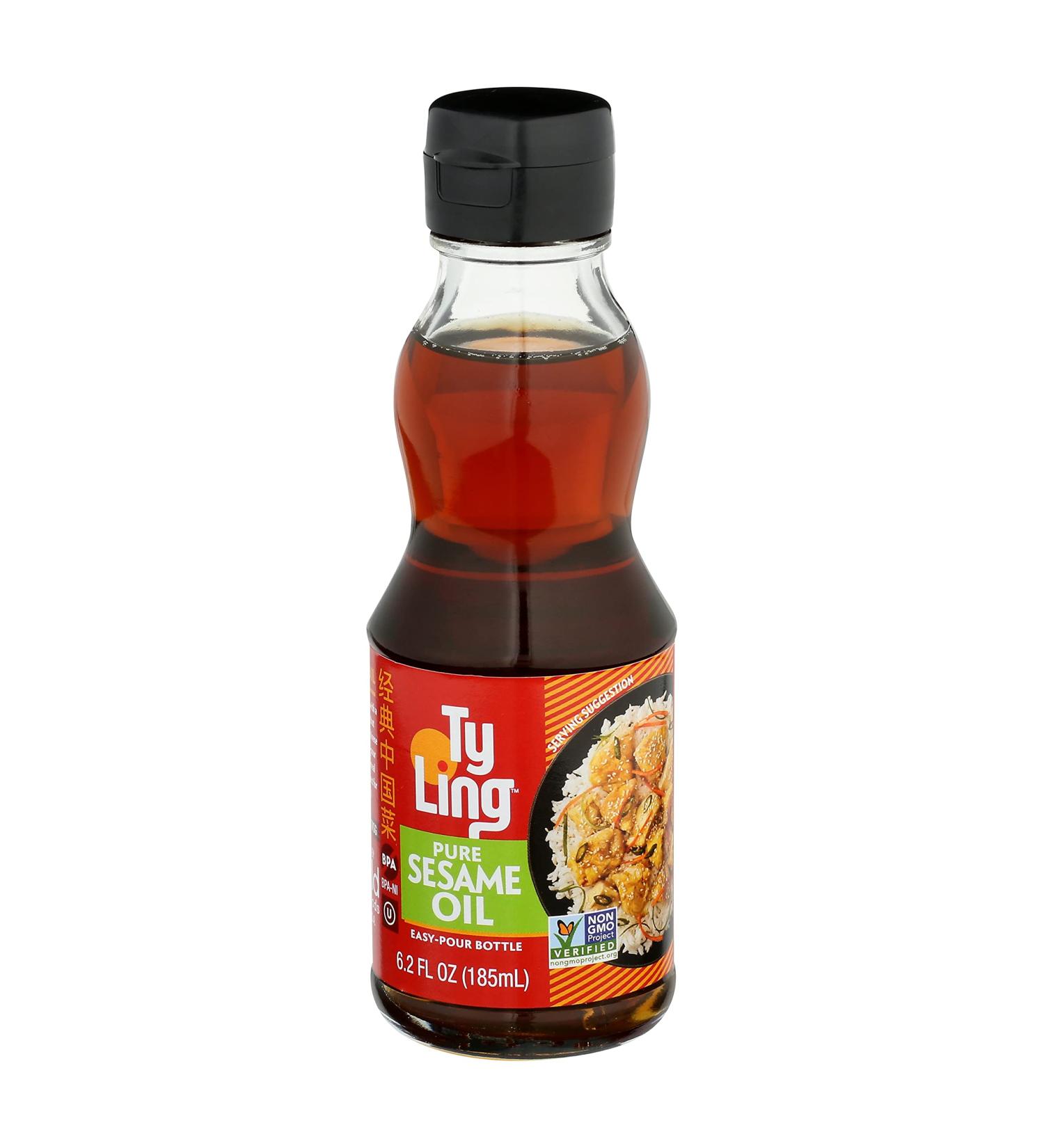 Ty Ling Pure Sesame Oil 6.2 fl oz - Premium Cooking Oil for Authentic Flavor - Buy Online on SooperMarket.com