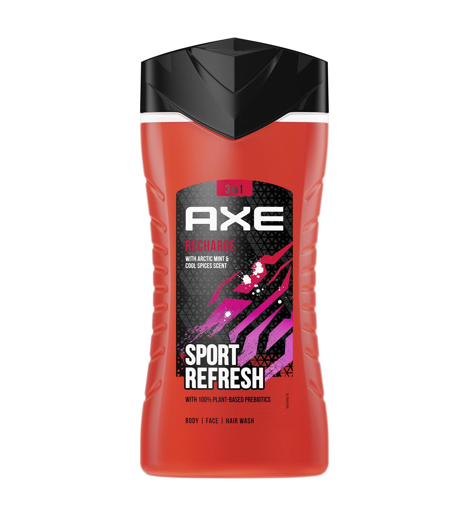 AX 3-in-1 Shower Gel & Shampoo - Calca Sports Refresh Long-Lasting Freshness & Fragrance Dermatologically Tested 250ml Pack - Buy Online on SooperMarket.com