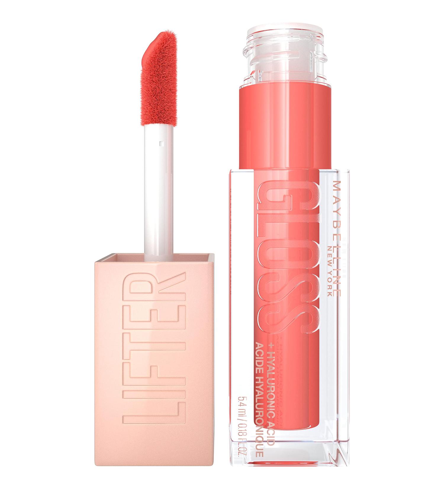 Maybelline New York Shiny Lip Gloss No. 022 Peach Ring | Full-Looking Moisturizing & Hydrating with Hyaluronic Acid | 5.4 ml Buy Online Internationally - Buy Online on SooperMarket.com