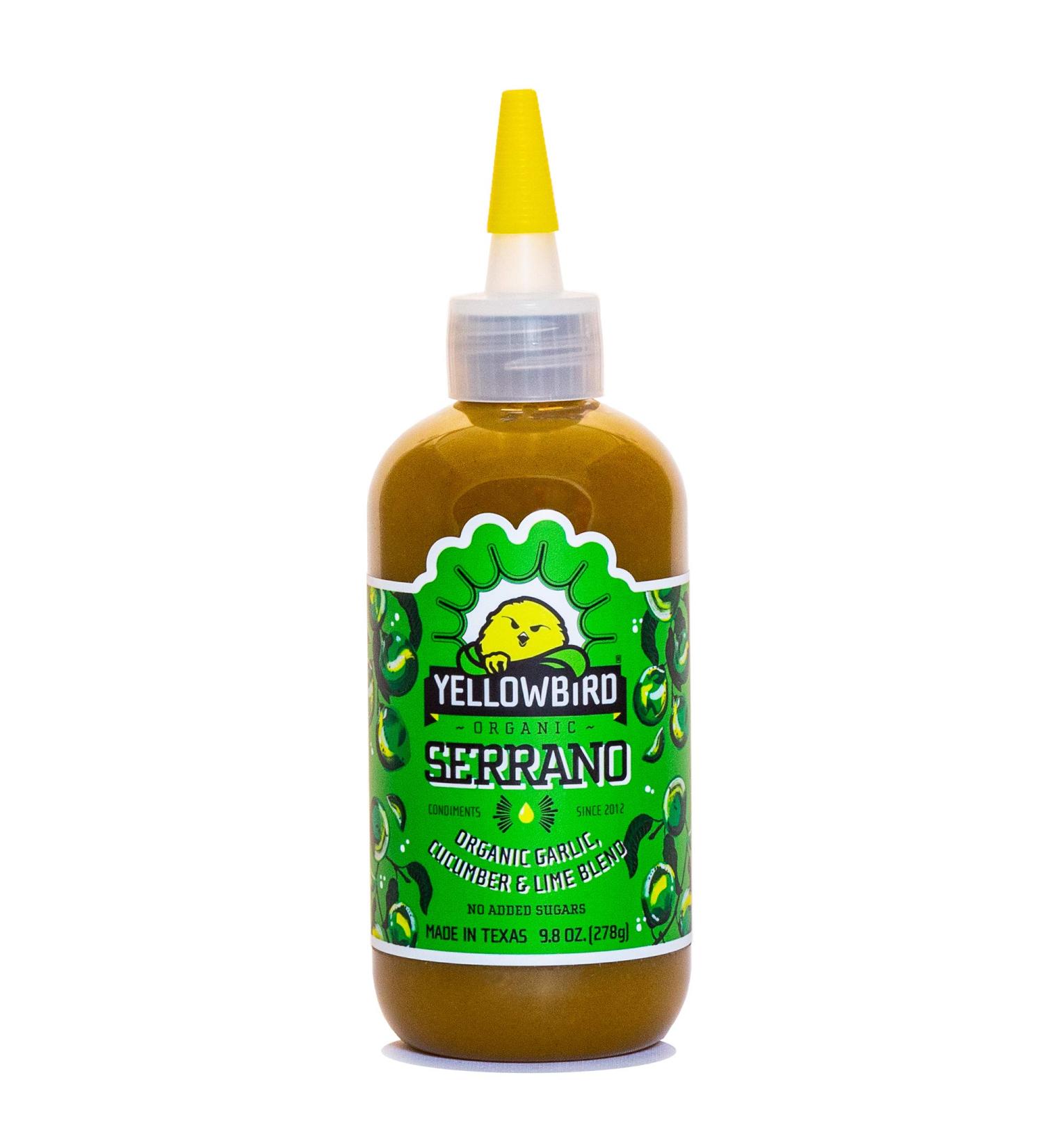 Organic Serrano Hot Sauce by Yellowbird - Spicy, Gluten-Free & Non-GMO - 9.8oz - Buy Online on SooperMarket.com