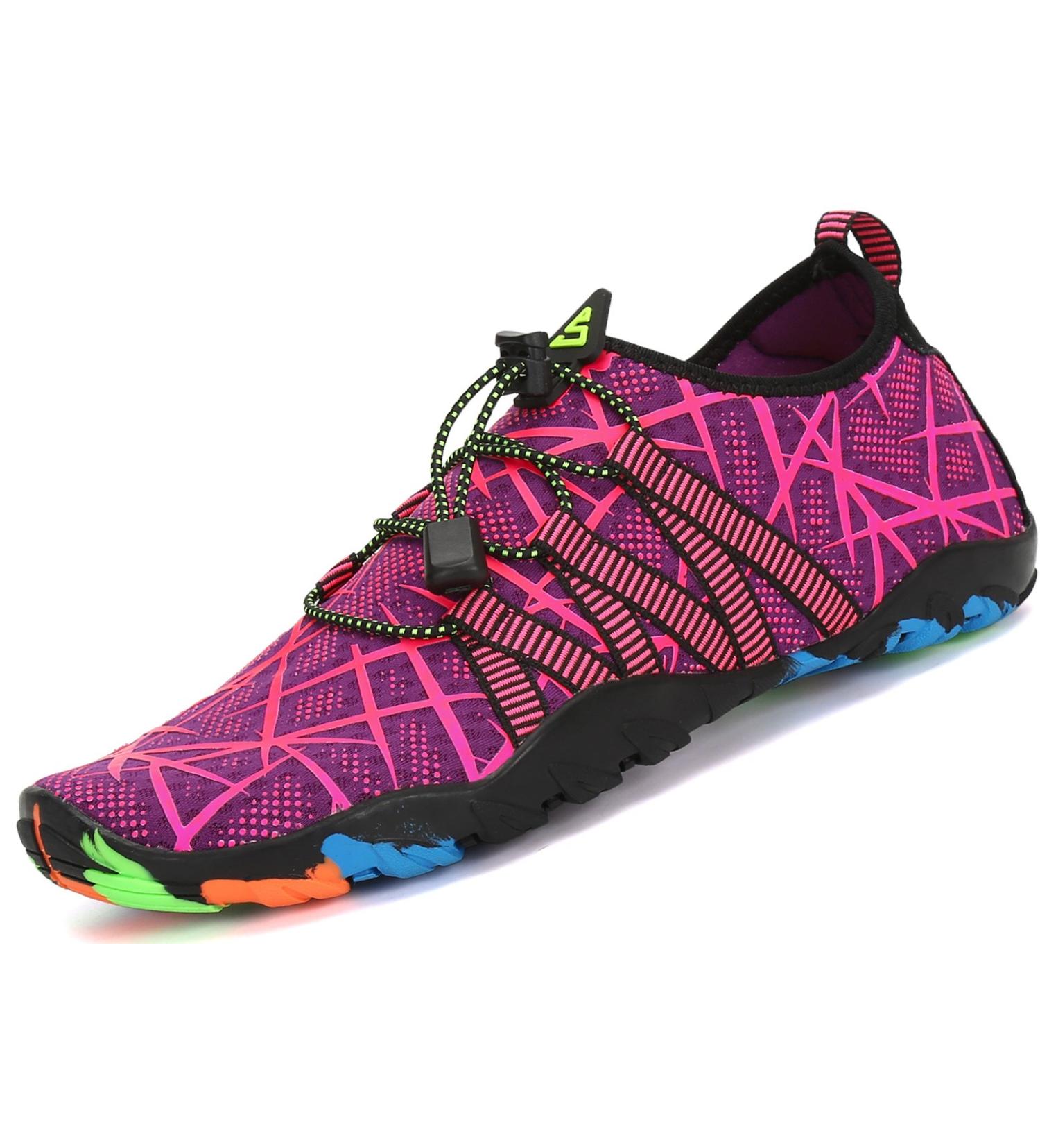 Buy Saguaro Unisex Bathing Shoes - Soft Breathable Slipproof Water Shoes for Women & Men - Violet EU Size 42 - Buy Online on SooperMarket.com