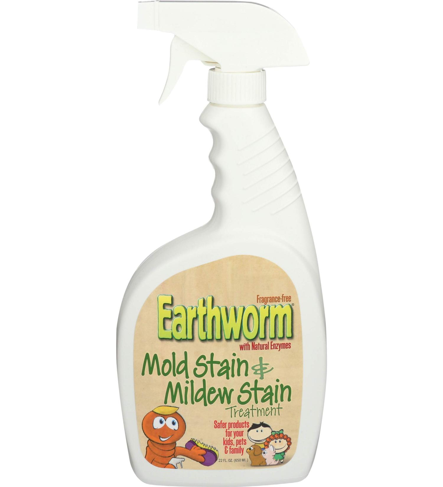 Earthworm Mold and Mildew Stain Treatment - Natural & Family-Safe - 22 oz - Buy Online on SooperMarket.com