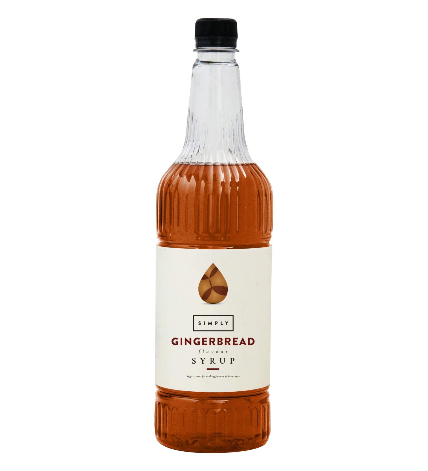 Premium Simply Ginger Bread Syrup 1 Litre - Delicious Flavor for Baking and Cocktails - Buy Online on SooperMarket.com