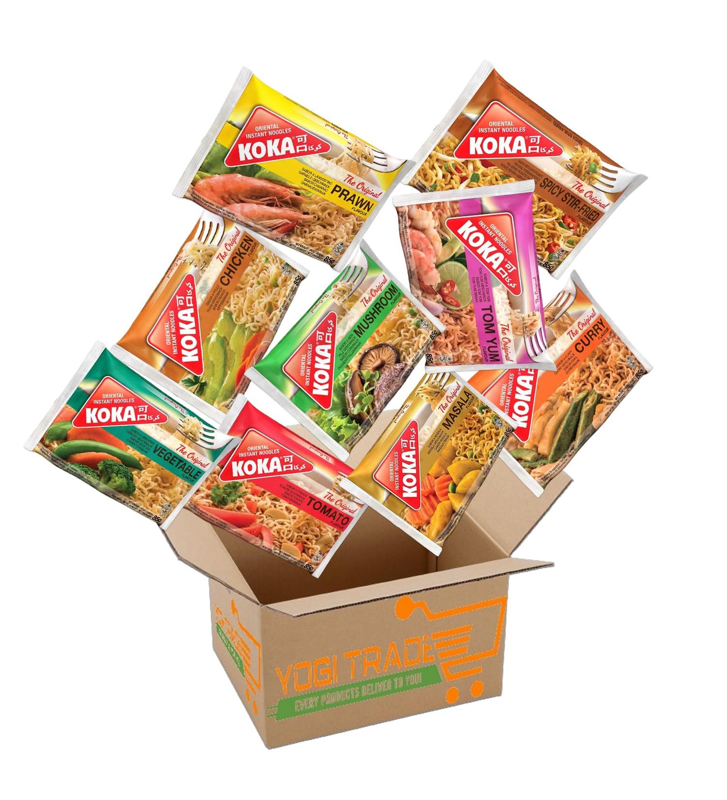 KOKA Instant Noodle Custom Case of Your Favourite Flavours/Choose Your Flavours / 30 Packs x 85g Each/ 3 Flavours x 10 Packs