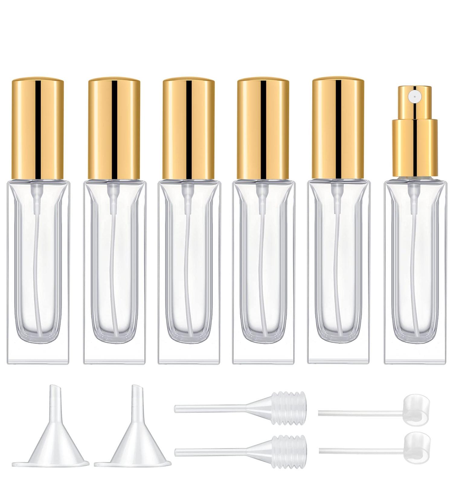 Perfume Atomizer for Men & Women. Refillable Glass Spray Bottle. Portable Fragrance Bottle for Travel Party 30ML/Gold  - Buy Online on SooperMarket.com