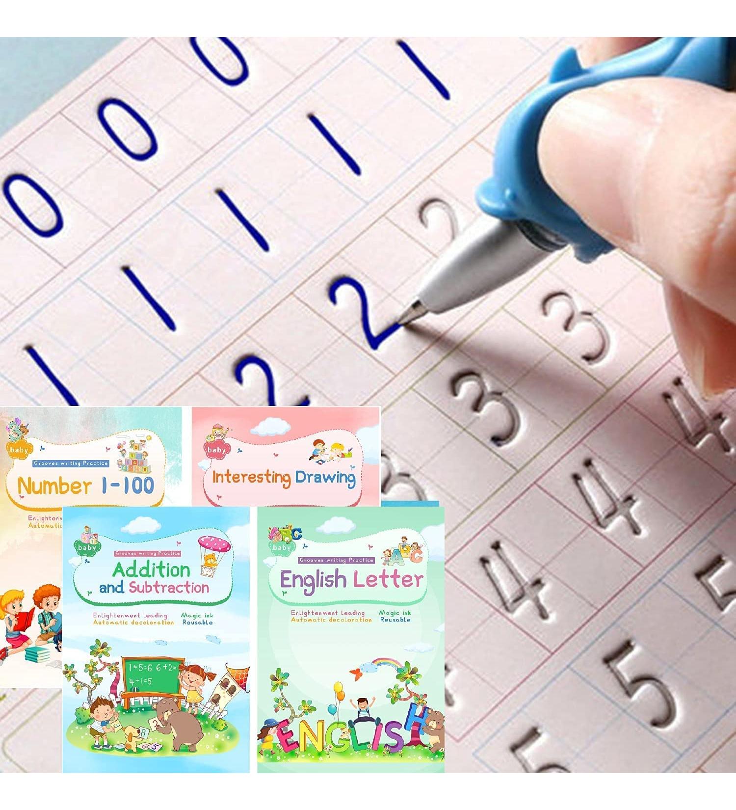 Magic Ink Copy Books for Kids | Reusable Handwriting Workbooks (A5) | Ideal for Preschoolers & Manuscript Practice - Buy Online on SooperMarket.com