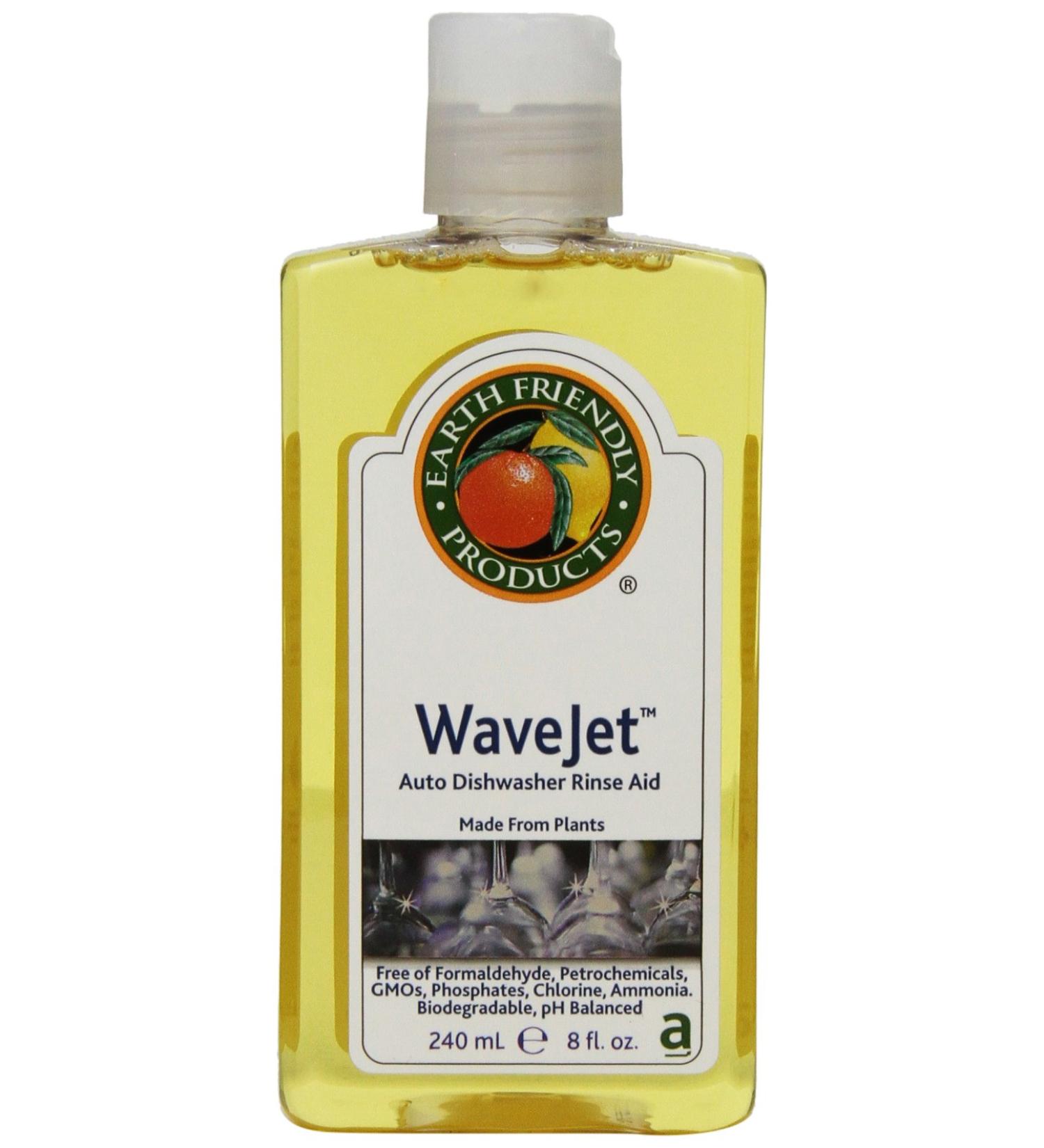 Earth Friendly Products Wave Jet Rinse Aid 8oz Bottle (Pack of 12) - Eco-Friendly Solution for Sparkling Dishes - Buy Online on SooperMarket.com