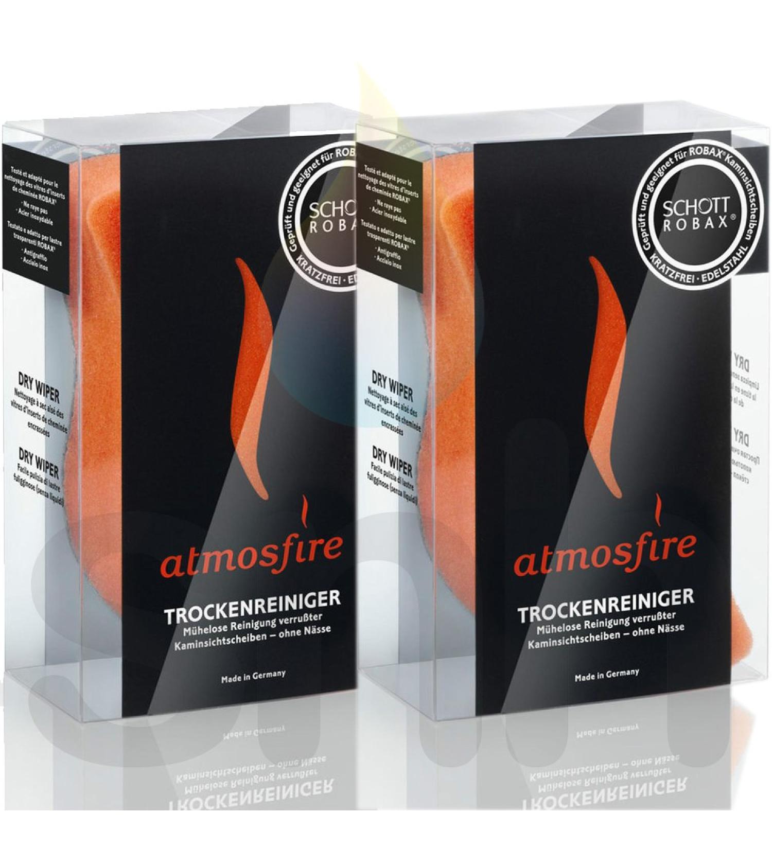 X2 Atmosfire Dry Wipe Stove Glass Cleaner Pads for Stove Glass Cleaning