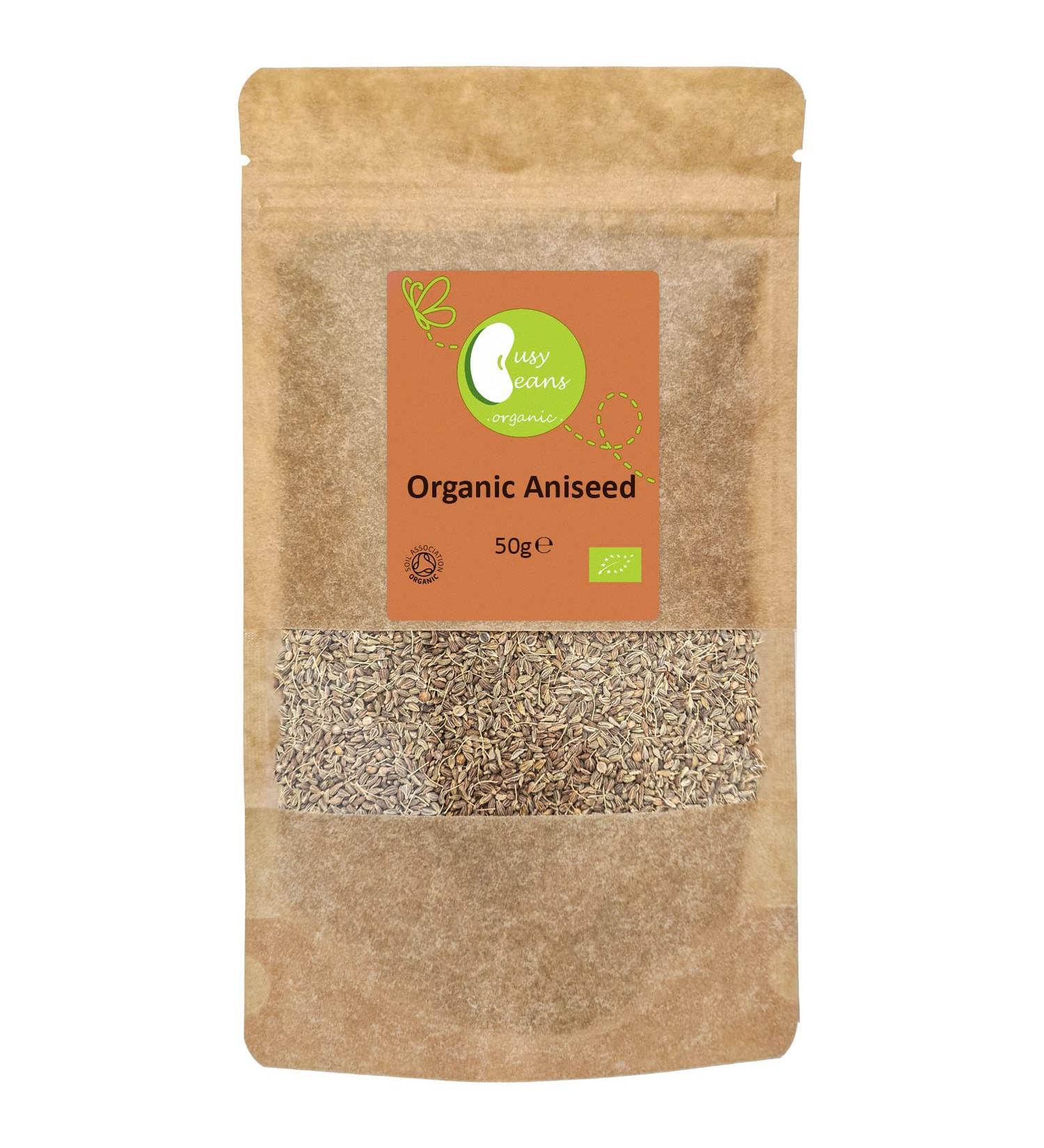 Organic Aniseed - Certified Organic - by Busy Beans Organic (50g) - Buy Online on SooperMarket.com