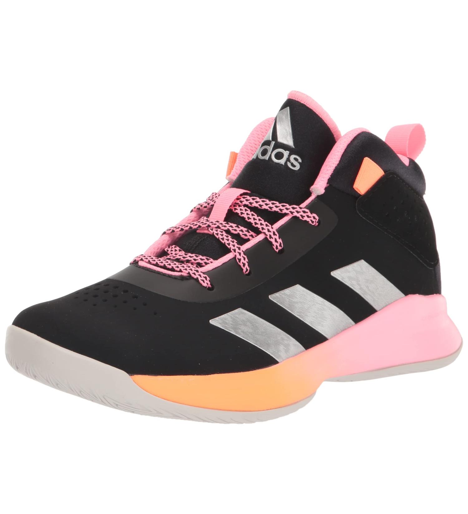 adidas Unisex-Child Cross Em Up 5 Basketball Shoe Big Kid - Black/Silver/Pink - Size 7 Wide - Buy Online on SooperMarket.com