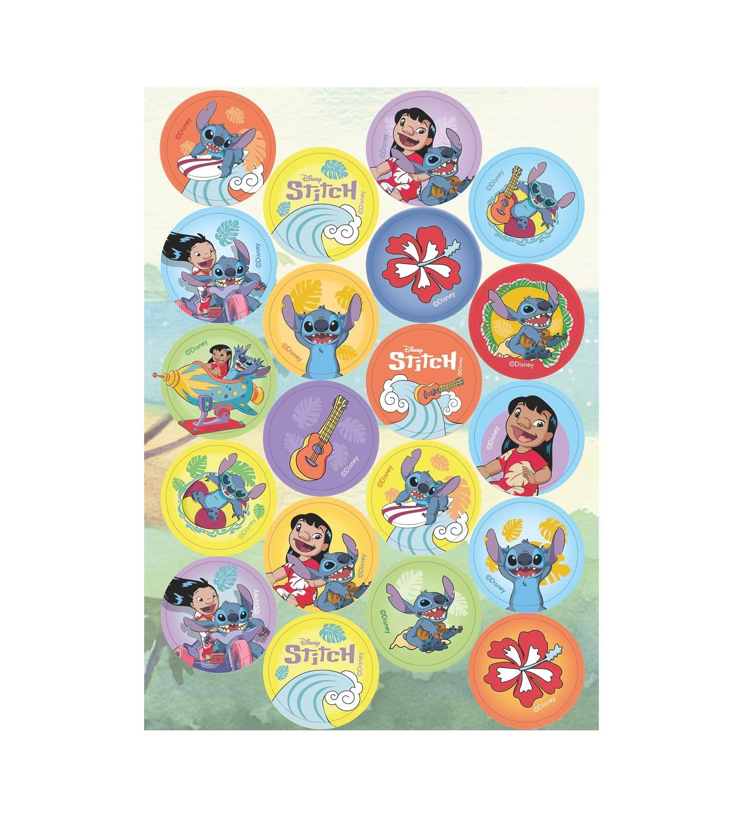 dekora Stitch Mini Wafer Discs Edible Decorations for Cupcakes Cookies and Muffins Perfect Party Supplies 3 4 CM - Buy Online on SooperMarket.com