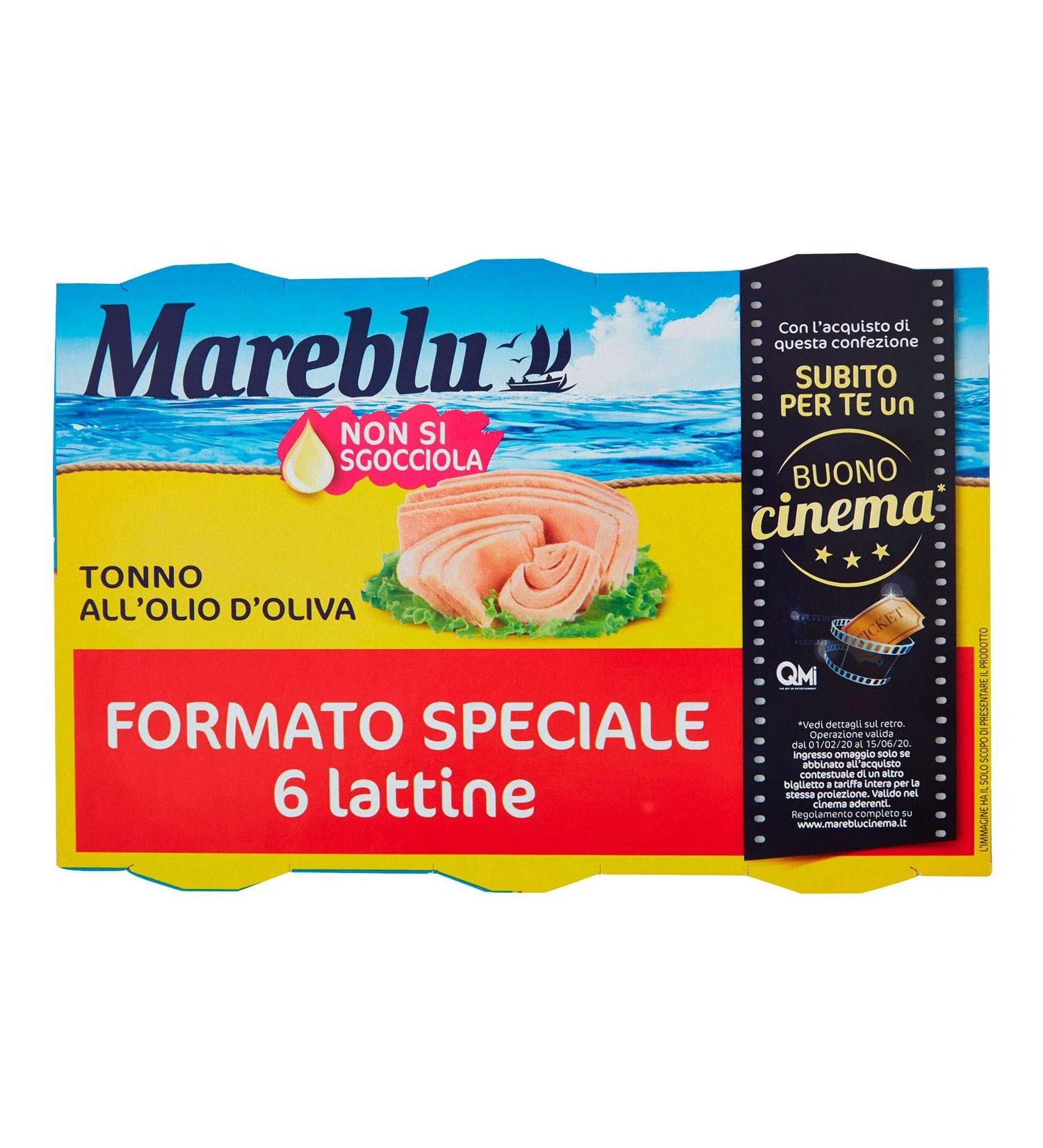 Mareblu Tuna In Olive Oil 6x60g - Buy Online on SooperMarket.com
