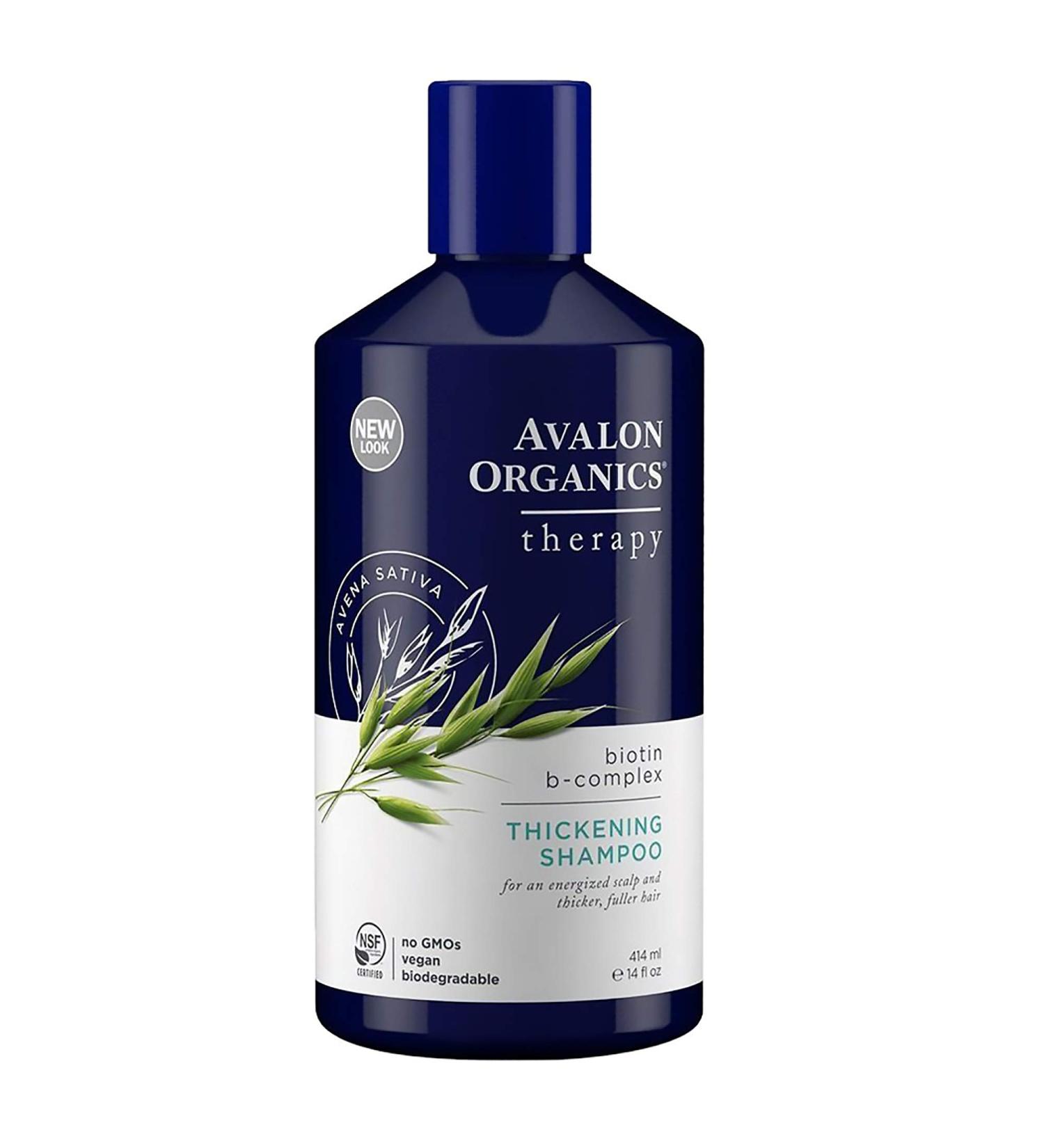 Avalon Organics Thickening Shampoo with Biotin B-Complex - 14 Oz | Hair Growth & Volume - Buy Online on SooperMarket.com