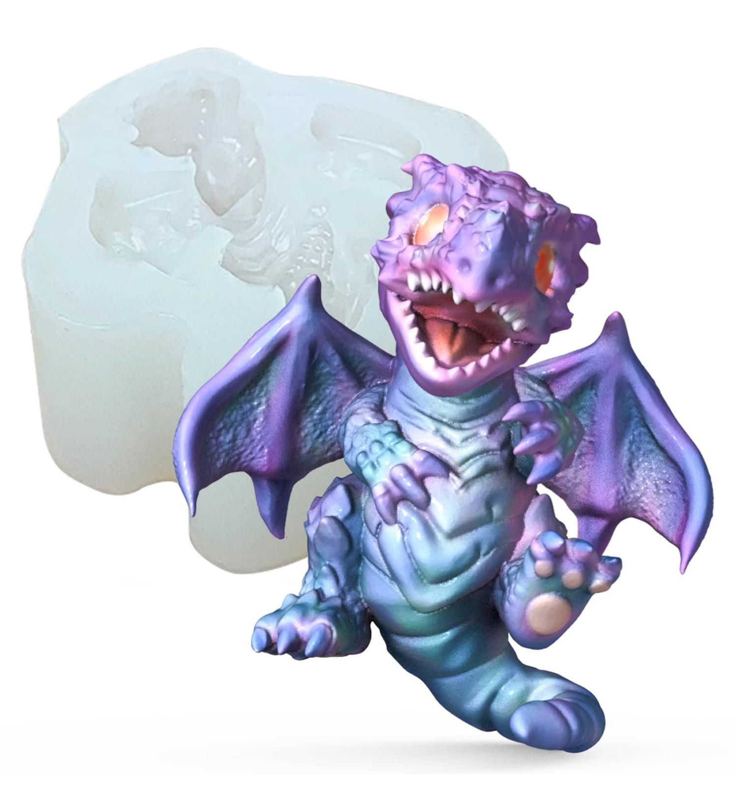Baby Dragon 3D Silicone Mold for Cake Decorating and Crafts - KAKIWYHHH - Buy Online on SooperMarket.com