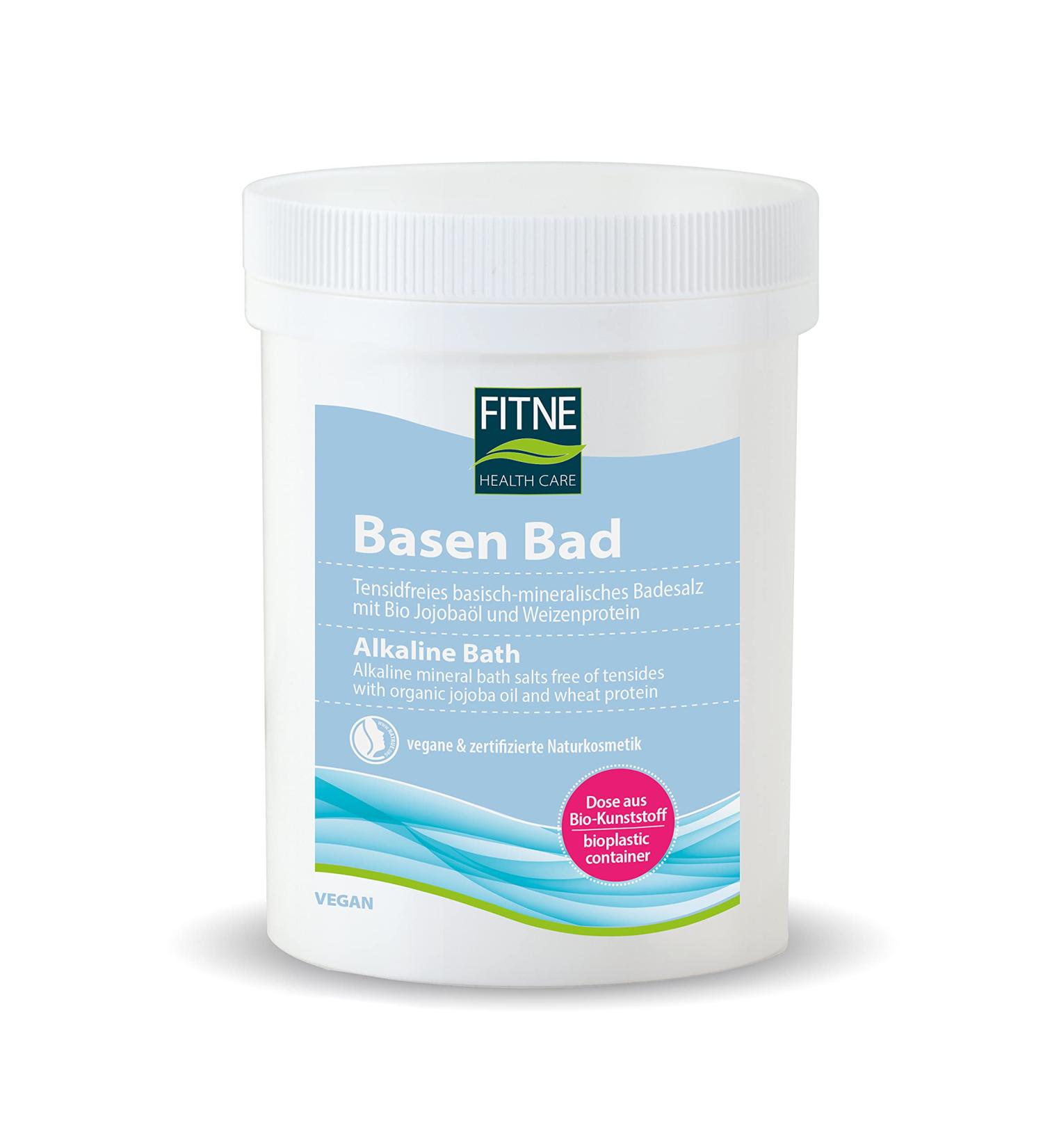 Fitne Bases Bathroom & Swimming Salt - Organic Jojoba Oil & Wheat Protein | Vegan Detox & Skin Care | Acid-Base Balance Support (400g) - Buy Online on SooperMarket.com