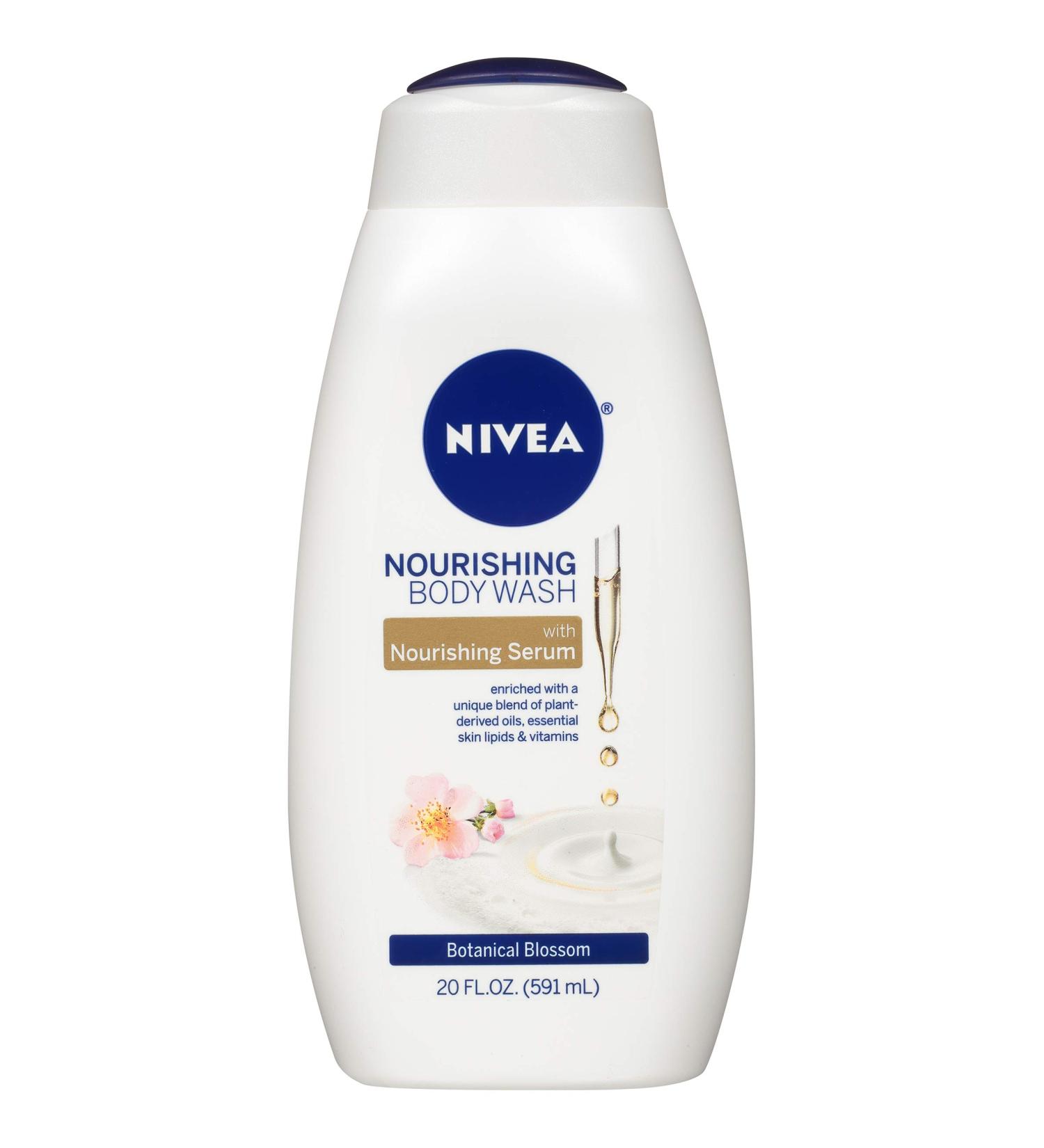 Nivea Nourishing Body Wash Botanical Blossom 20 fl oz - Hydrating & Refreshing - Buy Online on SooperMarket.com