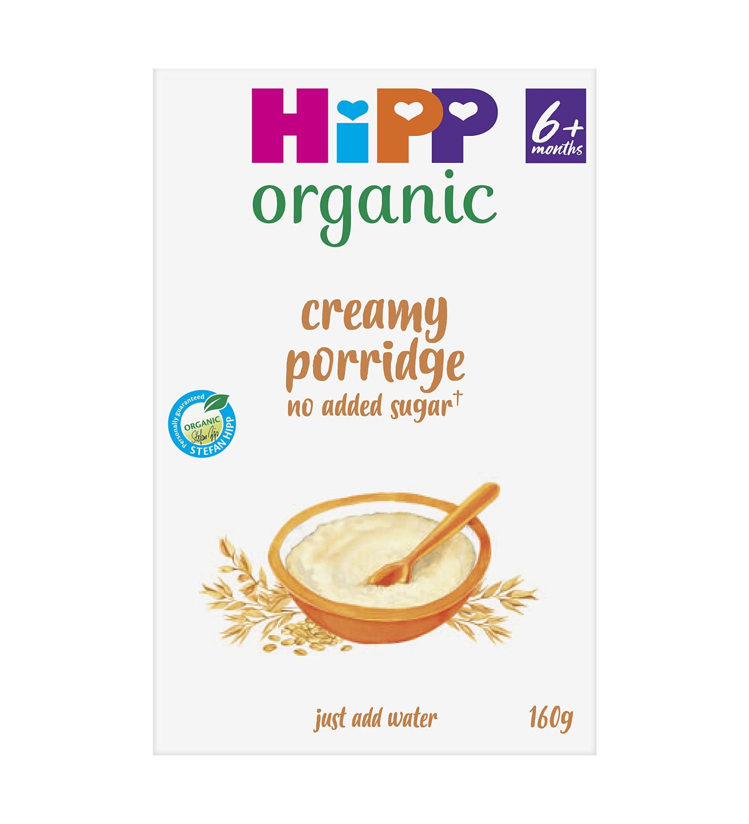 HiPP Organic Stage 1" From 6 Months" Creamy Porridge 160 g (Pack of 4) - Buy Online on SooperMarket.com