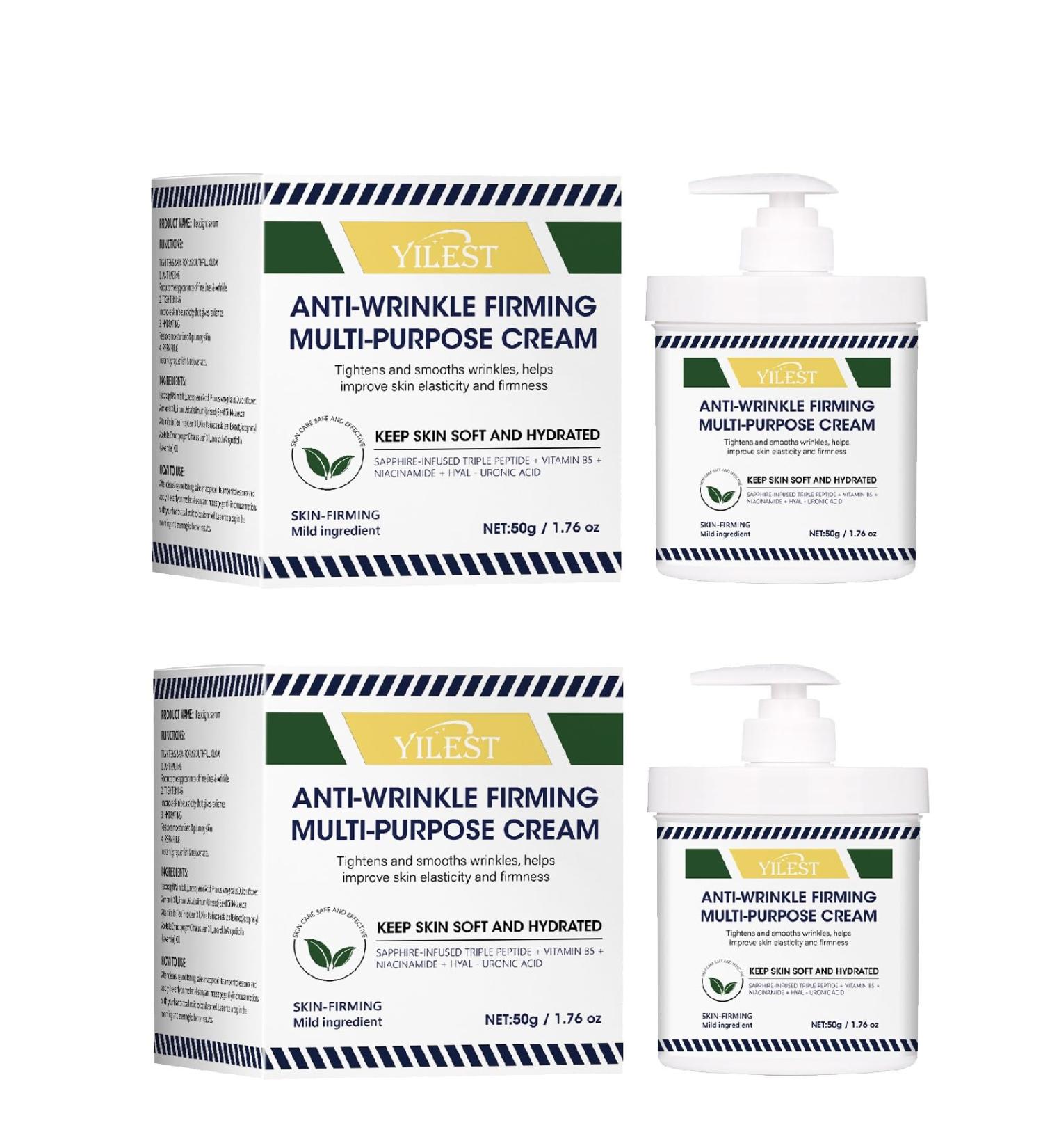 Yaper 2 Pcs Advanced Firming & Wrinkle-Reducing Cream - Deep Hydration Restores Skin Elasticity & Reduces Wrinkles for Youthful Skin - Buy Online on SooperMarket.com