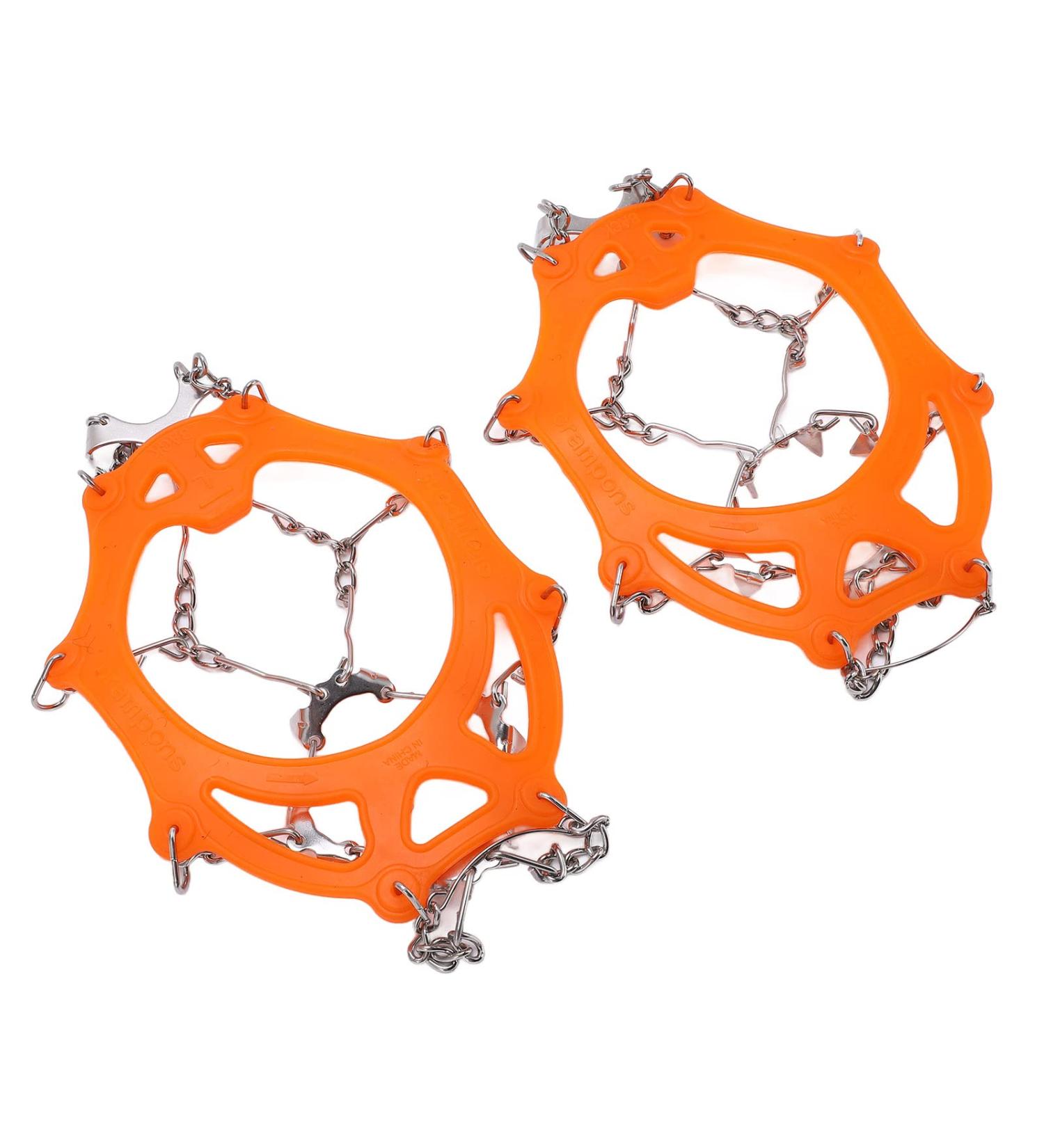12 Tooth Stainless Steel Crampons Outdoor Snow Shoe Crampons Long Service Life High Strength for Outdoor for Skiing M Code - Buy Online on SooperMarket.com