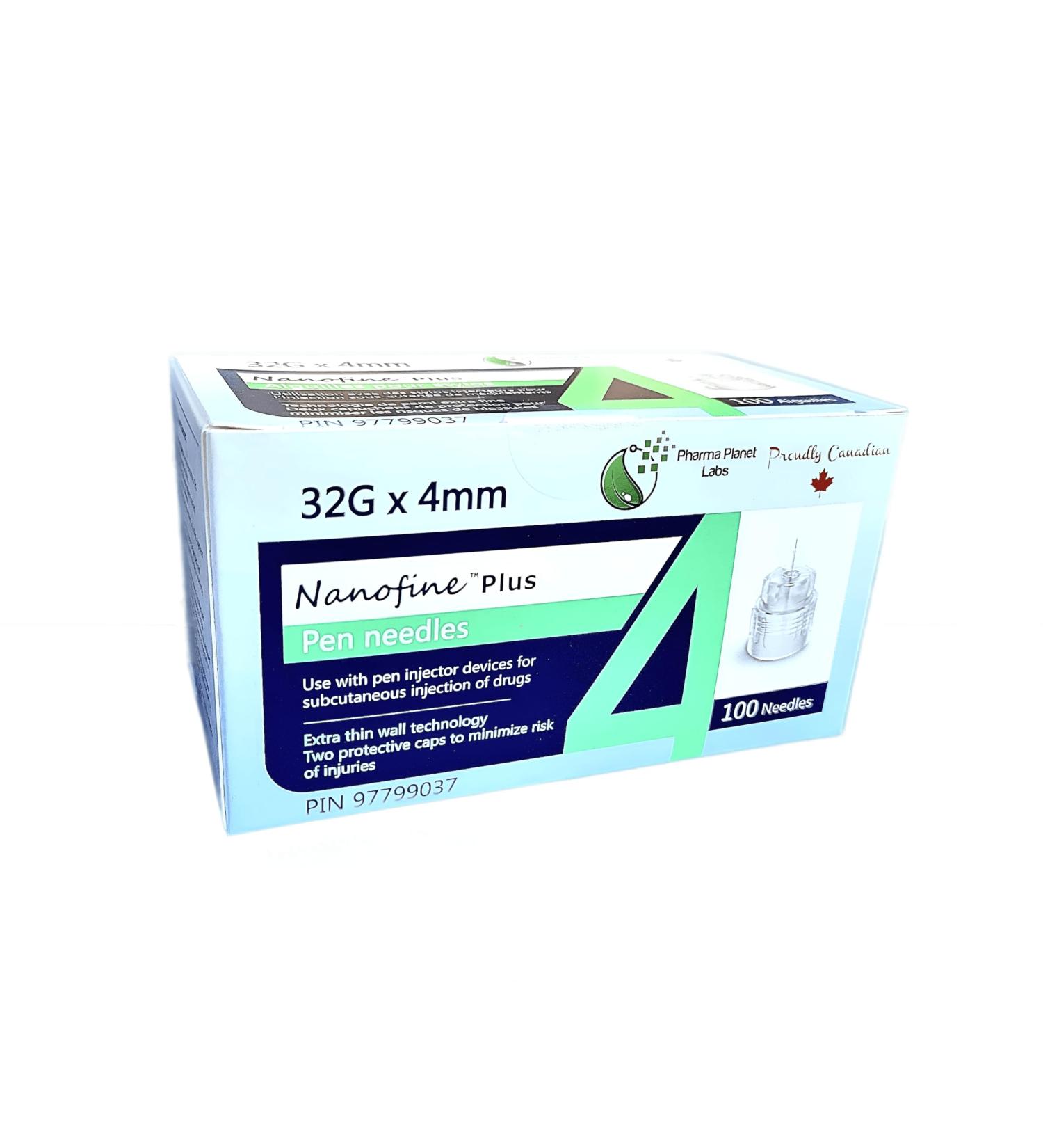4mm 32G Nanofine Plus Universal Insulin Pen Needles - For Insulin Ozempic and other medications - Compatible with all Insulin and GLP-1 Devices - Pen needles for injection - Buy Online on SooperMarket.com