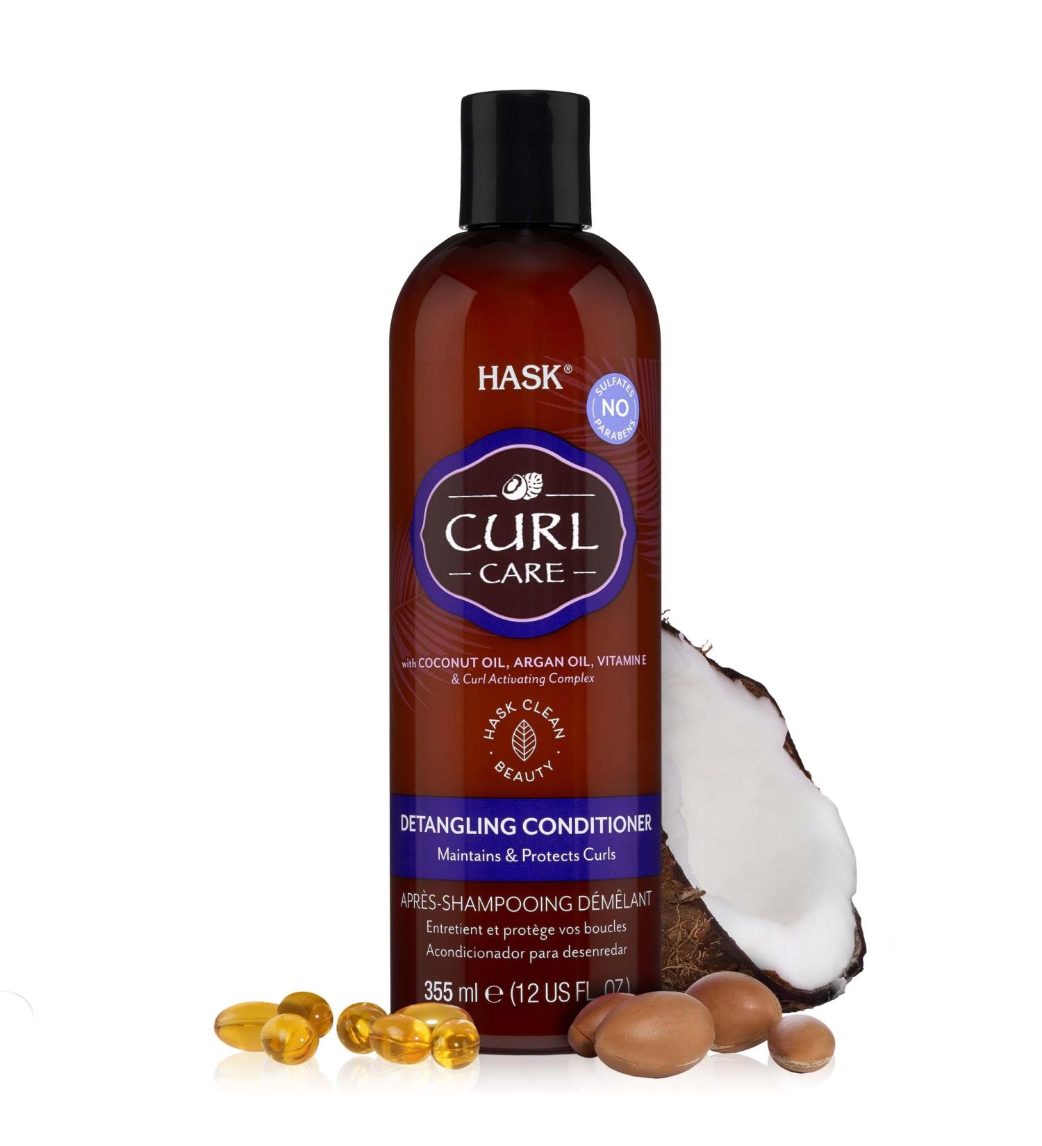 HASK Curl Care Detangling Conditioner - Color Safe Cruelty Free Perfect for All Curls - 355ml - Buy Online on SooperMarket.com