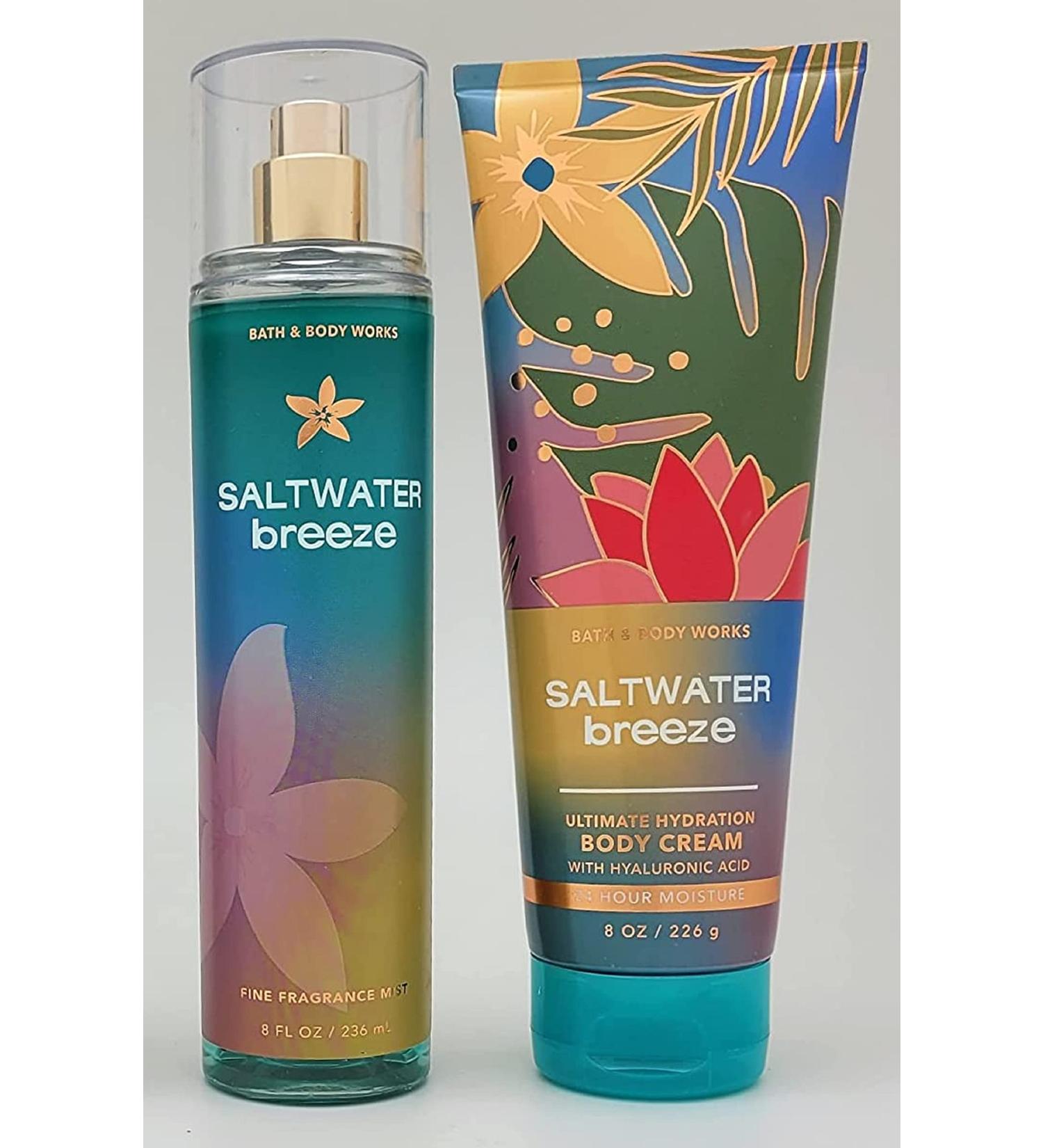 Bath and Body Works Saltwater Breeze Fine Fragrance Mist & Body Cream - Full Size 2020 - Buy Online on SooperMarket.com