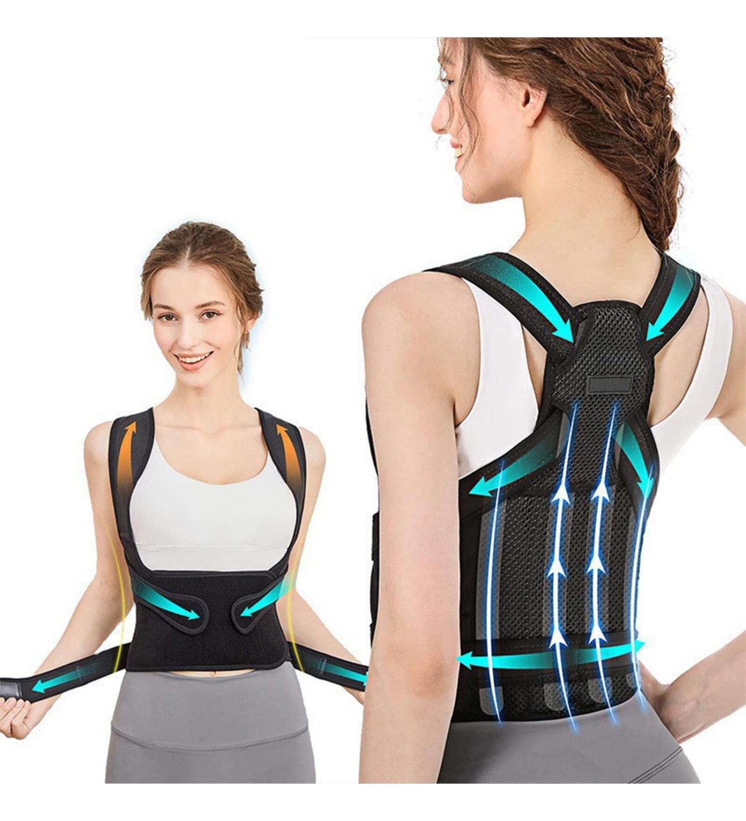 Wallfire Back Brace Posture Corrector for Women and Men Adjustable Posture Trainer for Back and Shoulder Pain Relief Comfortable and Breathable Back Support Brace for Hunchback Correction - Buy Online on SooperMarket.com
