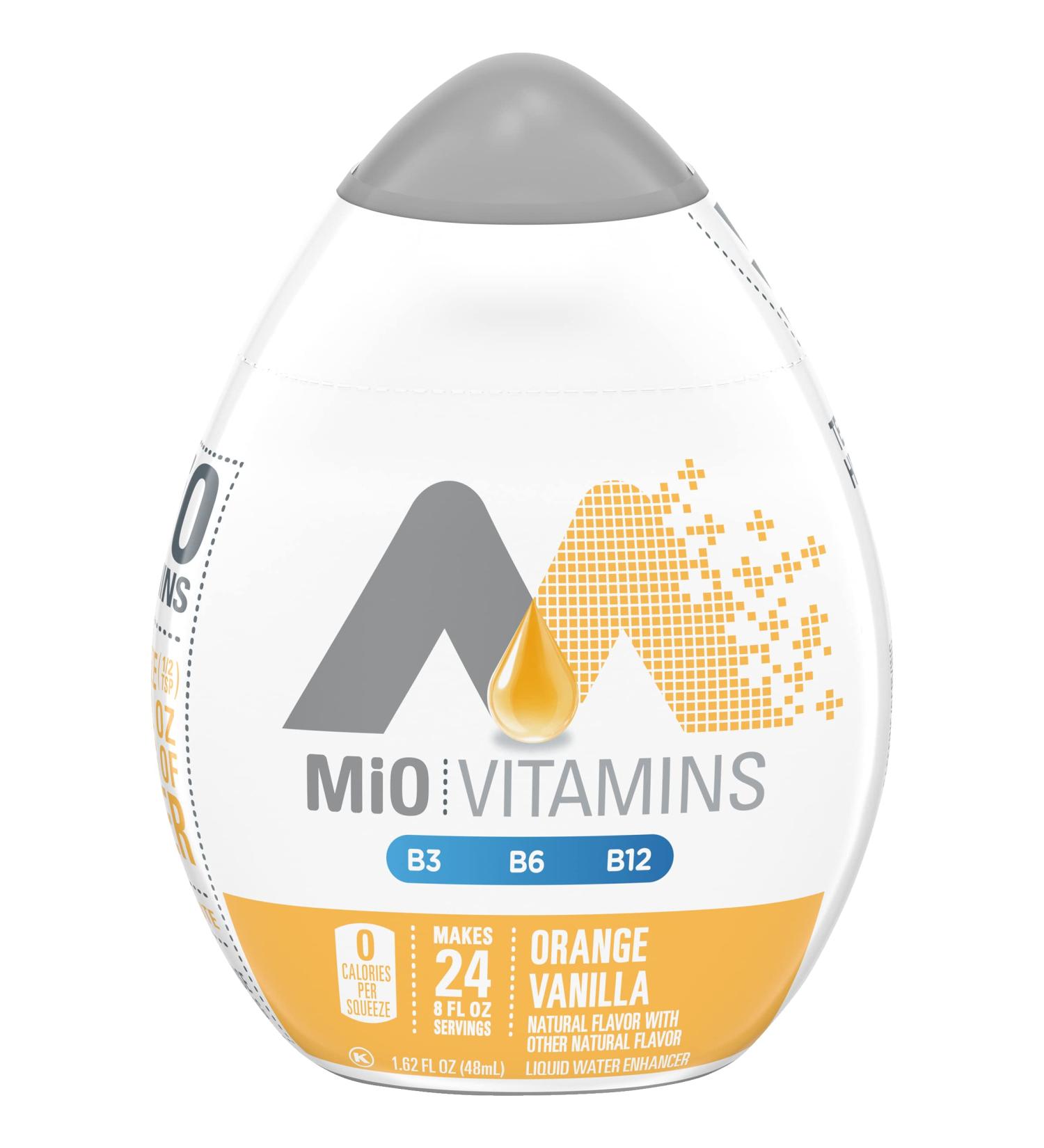 Mio Vitamins Liquid Water Enhancer Orange Vanilla 1.62 OZ - 4 Pack | 6.48 Fl Oz Total - Buy Online on SooperMarket.com