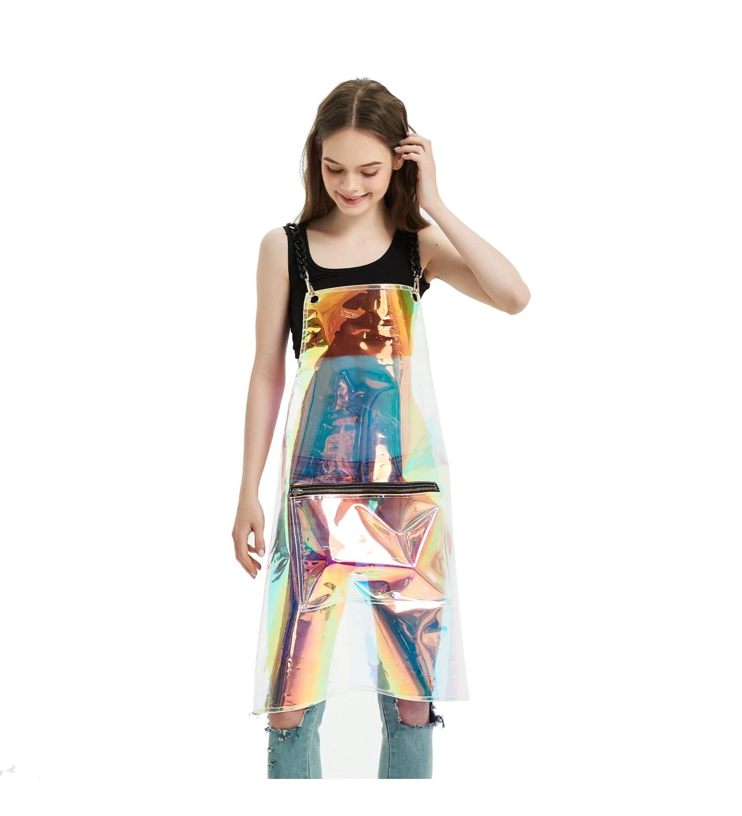 MIKI WELL Hair Stylist Apron - Adjustable Apron with Pockets Iridescent - Buy Online on SooperMarket.com
