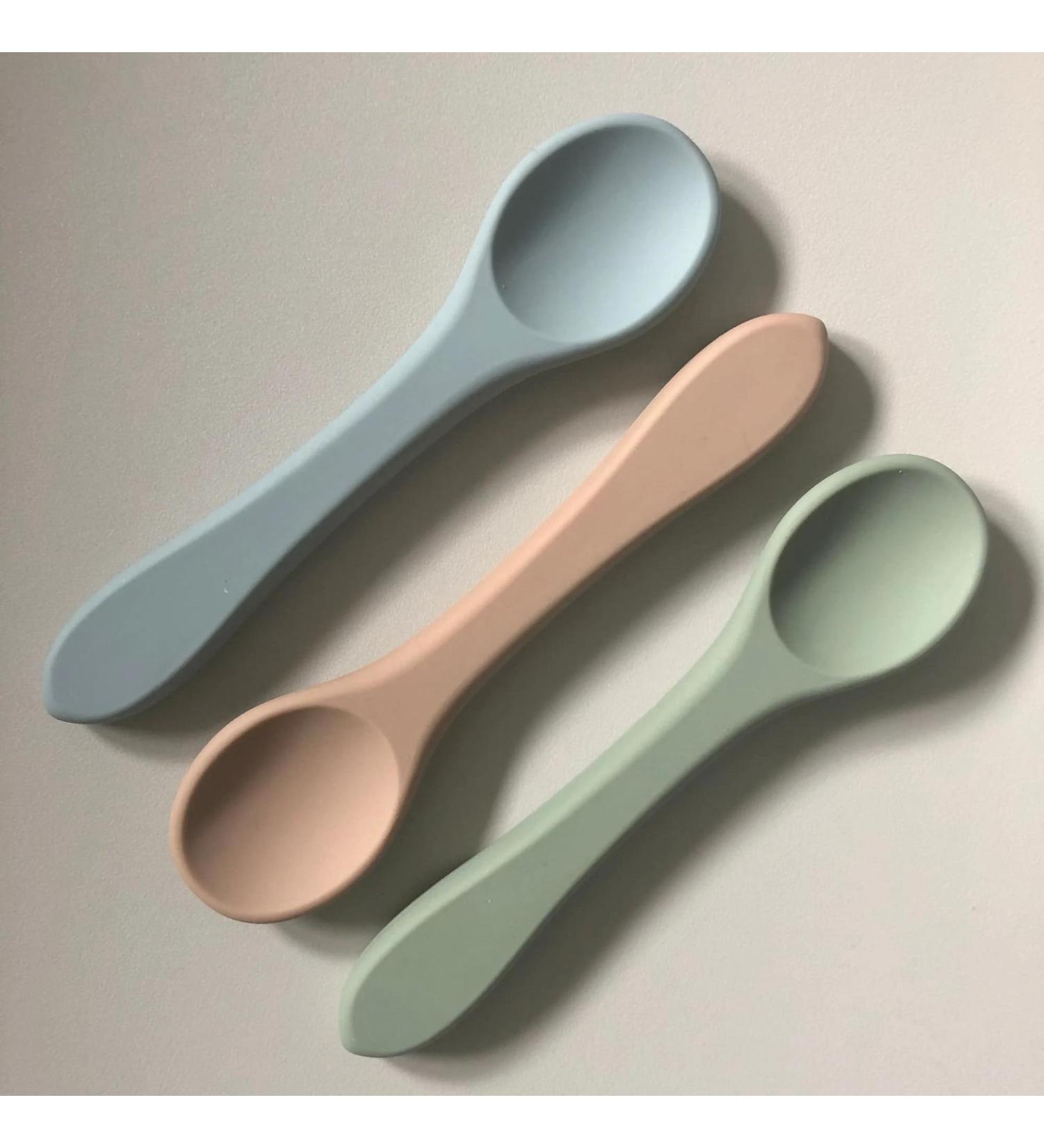 Minifolk Silicone Baby/Toddler Feeding Spoons - Set of 5 | Baby/Toddler Essentials for Weaning | Dishwasher Safe (Set of 3) - Buy Online on SooperMarket.com