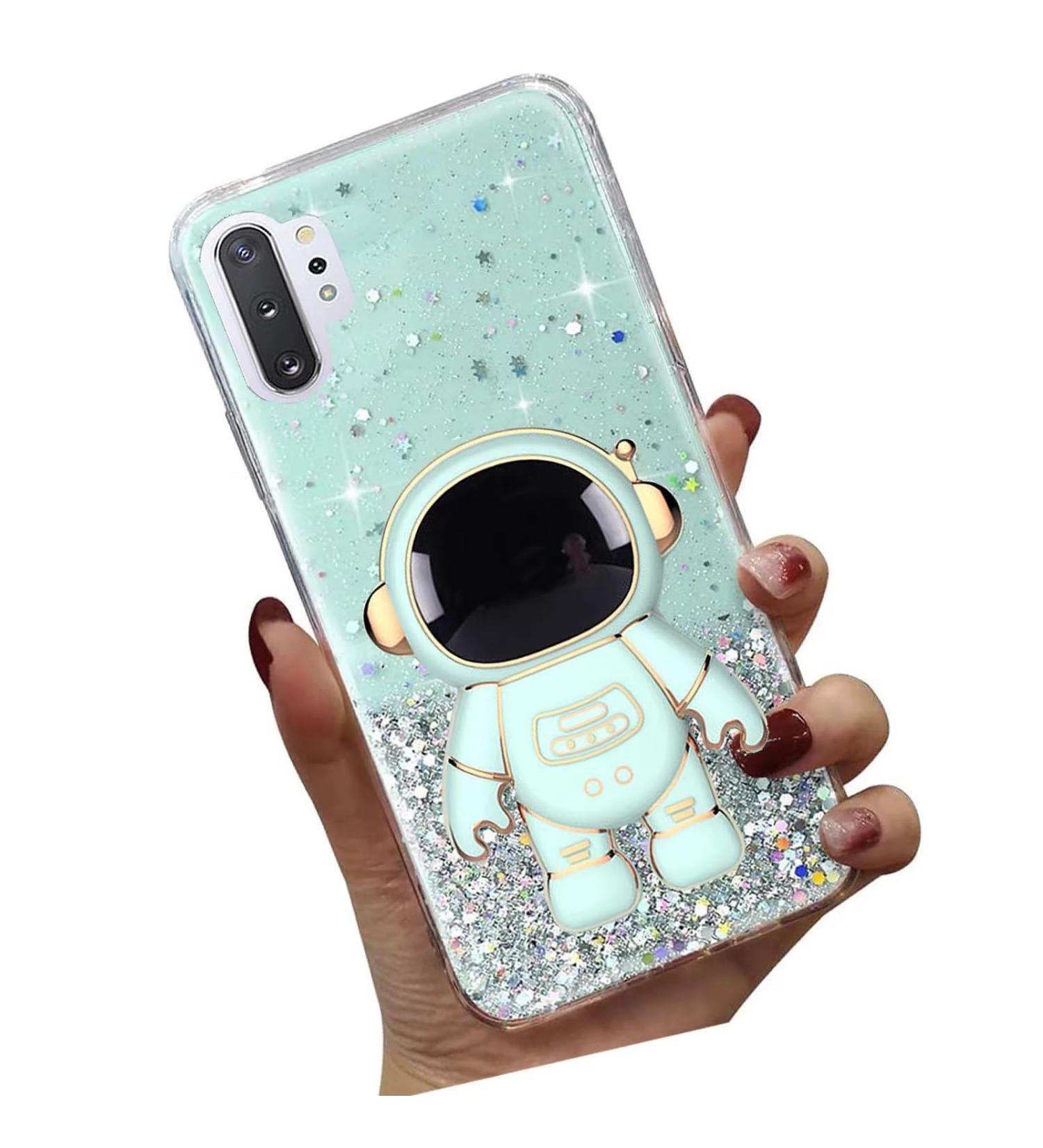 Tivenfezk Nadoli for Huawei P30 Pro - Glittering Astronaut Hidden Stand Case | Soft Silicone Bling Transparent Protective Cover - Buy Online on SooperMarket.com