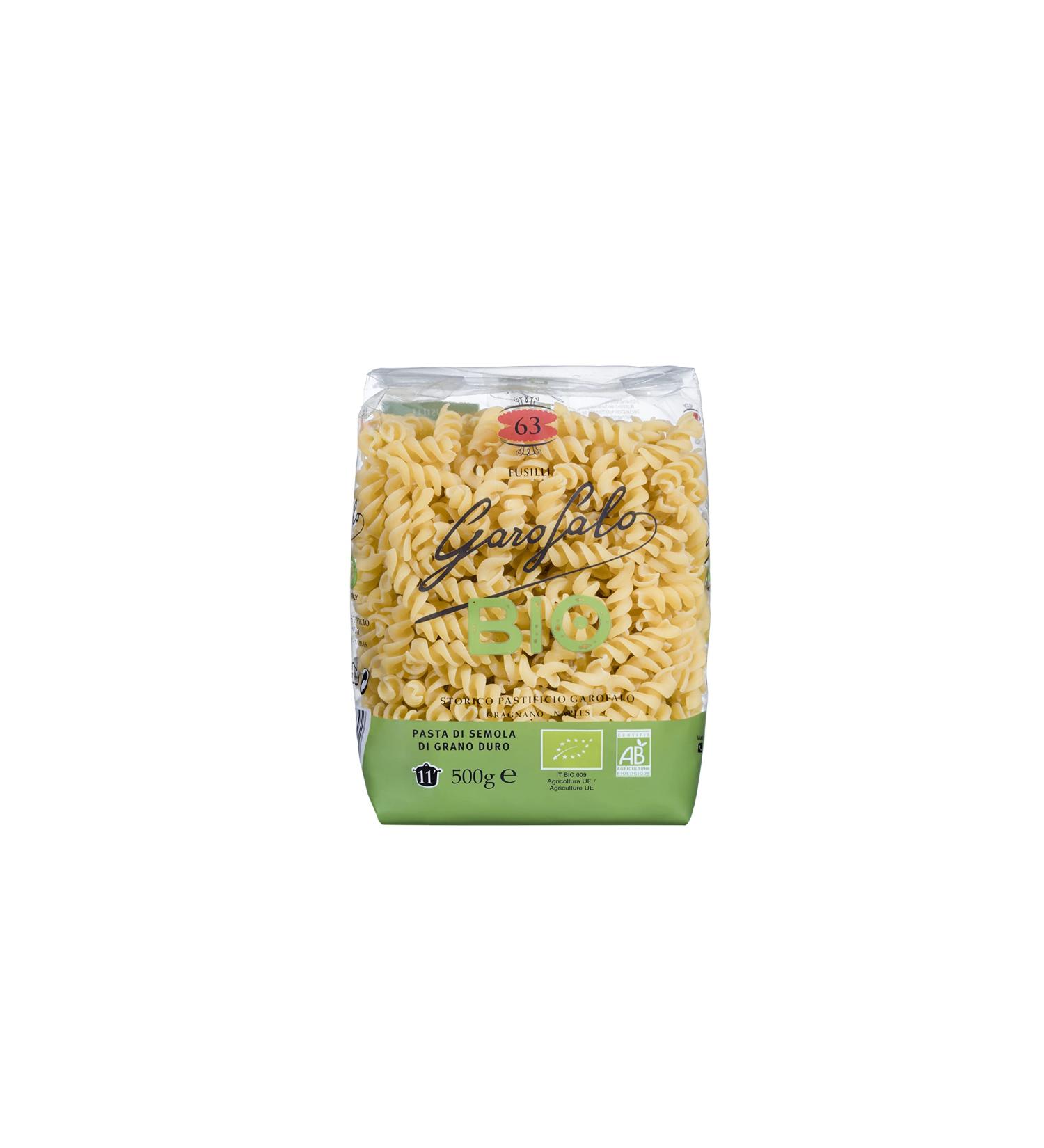 Garofalo Organic Fusilli Pasta 500g - Premium Quality Italian Pasta - Buy Online on SooperMarket.com
