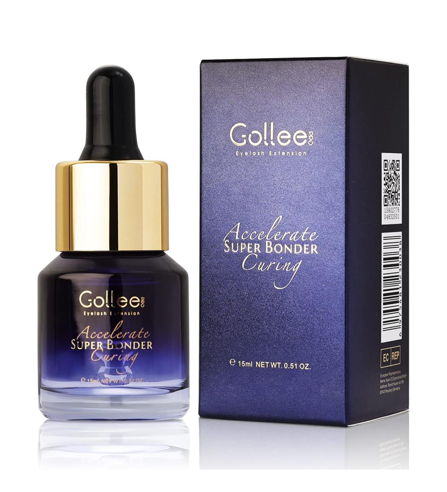 GOLLEEPRO Eyelash Extension Bonder - 15ML | Lash Glue Accelerator for Longer Retention | Lash Sealant for Eyelash Extensions - Buy Online on SooperMarket.com