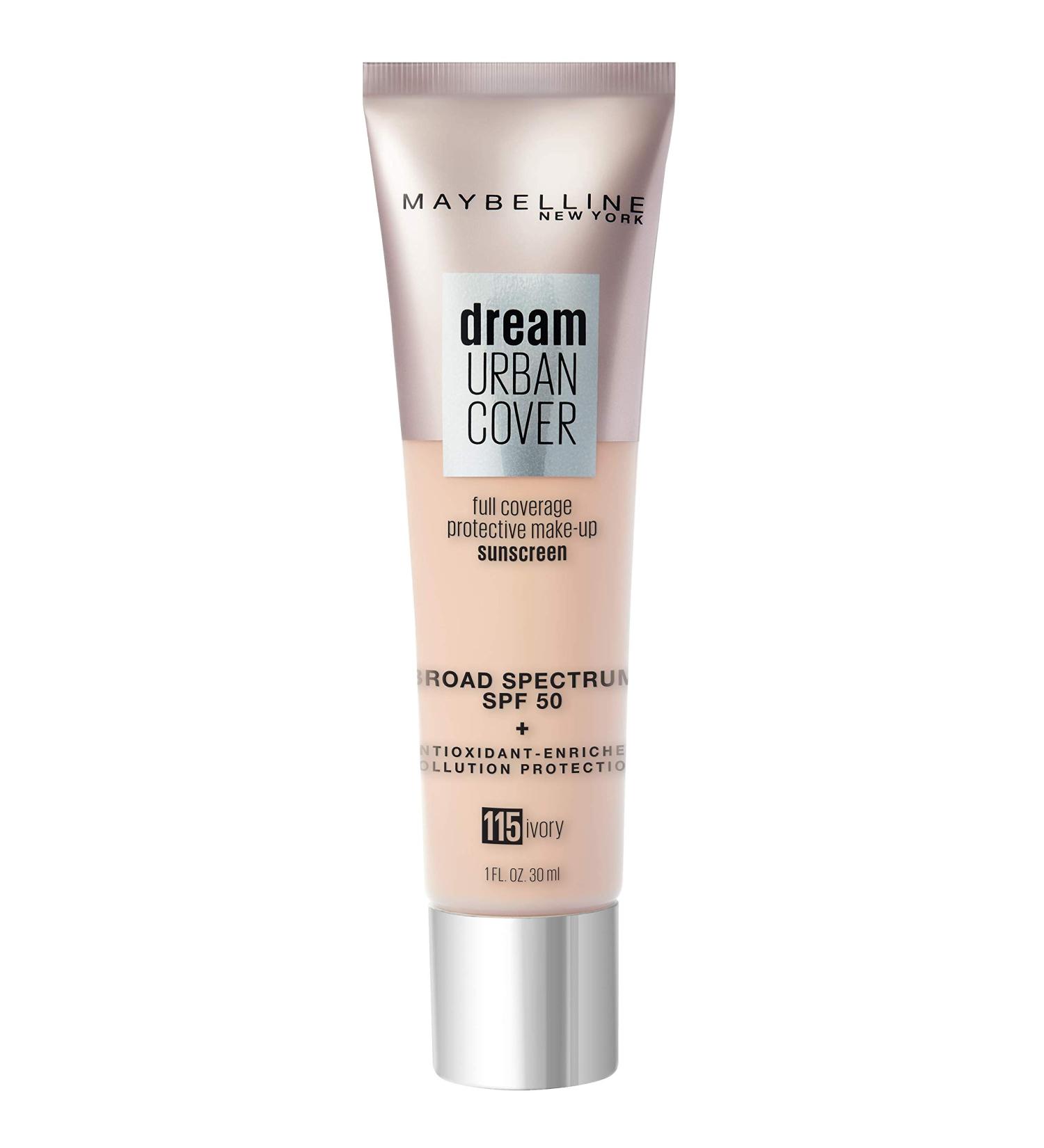 Maybelline Dream Urban Cover Foundation Makeup SPF 50 - Ivory - Buy Online on SooperMarket.com