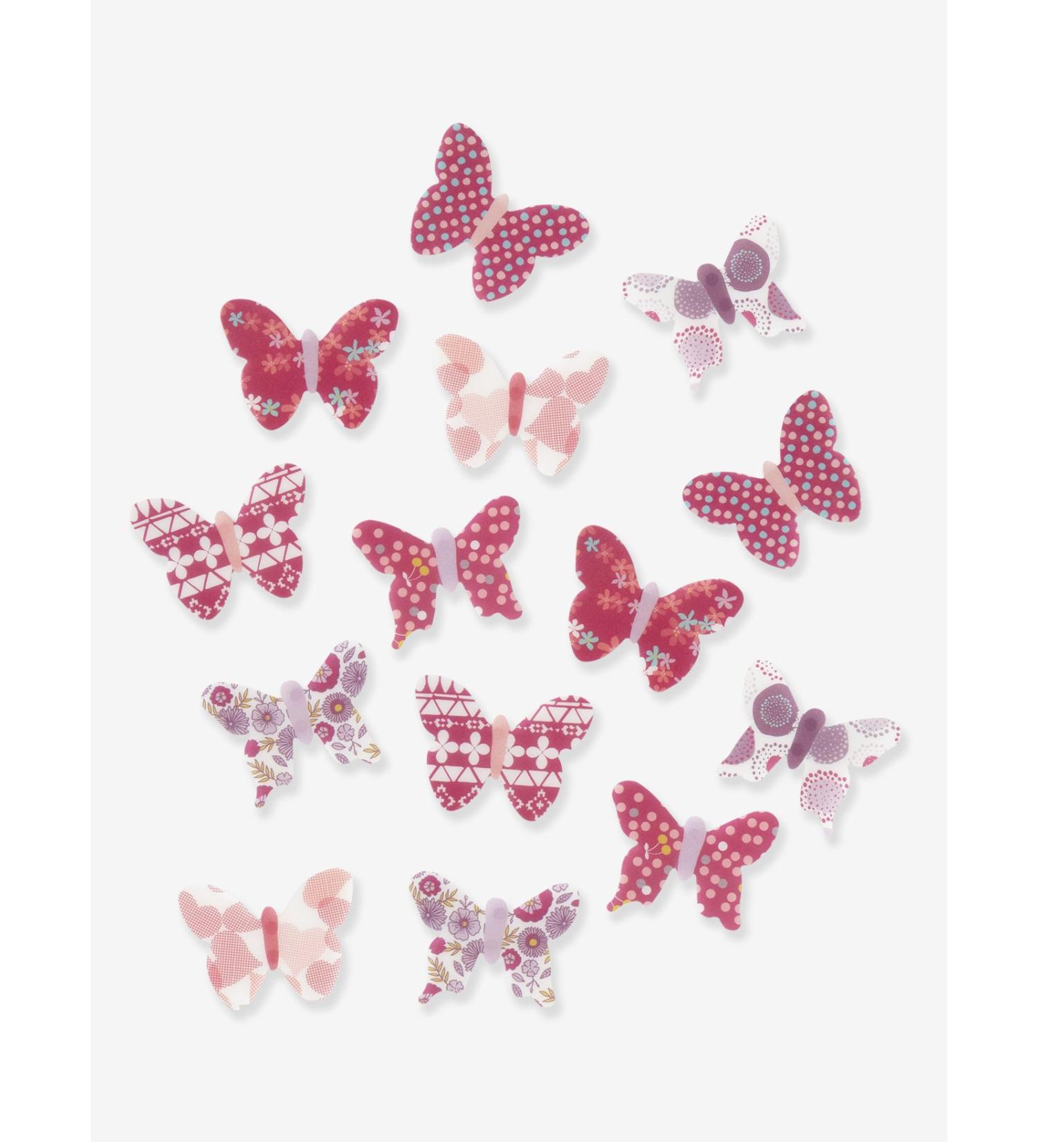 Shop VERTBAUDET Set of 14 Multi-Coloured Decorative Butterflies - One Size | International Shipping Available - Buy Online on SooperMarket.com