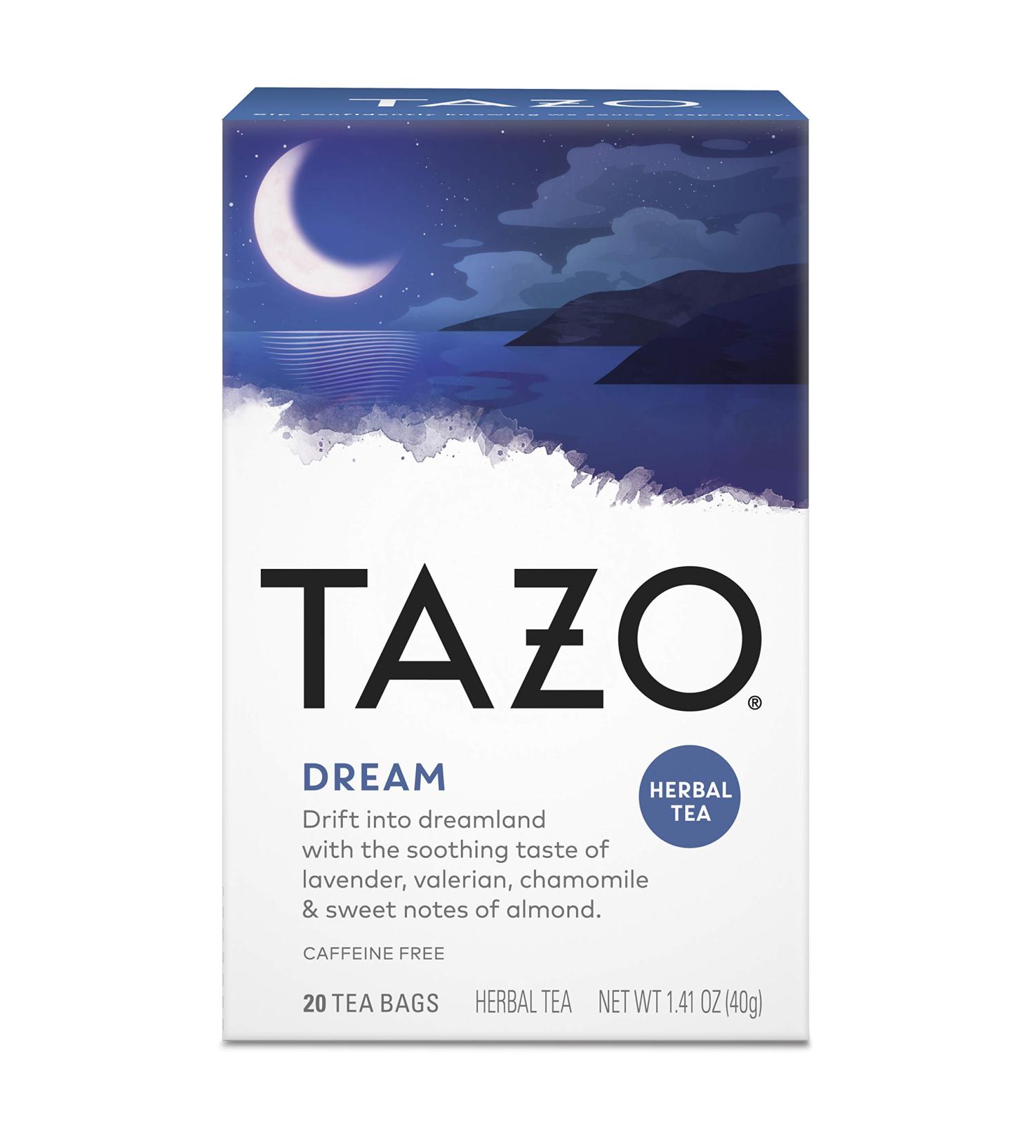 Tazo Dream Herbal Tea - 20 Tea Bags (1.41 oz) | Soothing & Relaxing Blend - Buy Online on SooperMarket.com