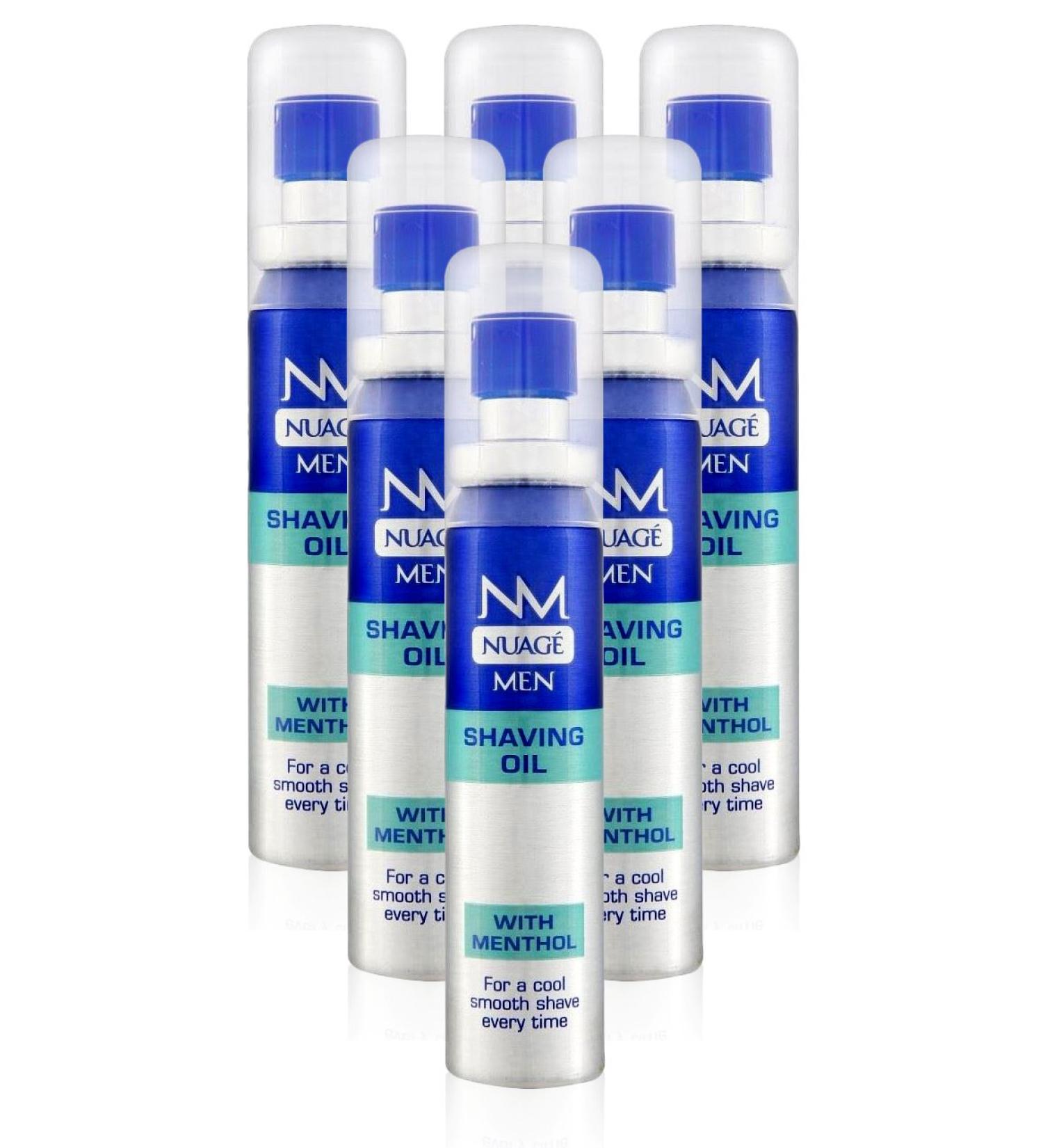 Nuage MEN Shaving Oil Menthol Pre Shave with Pump 20ml (6 Pack)