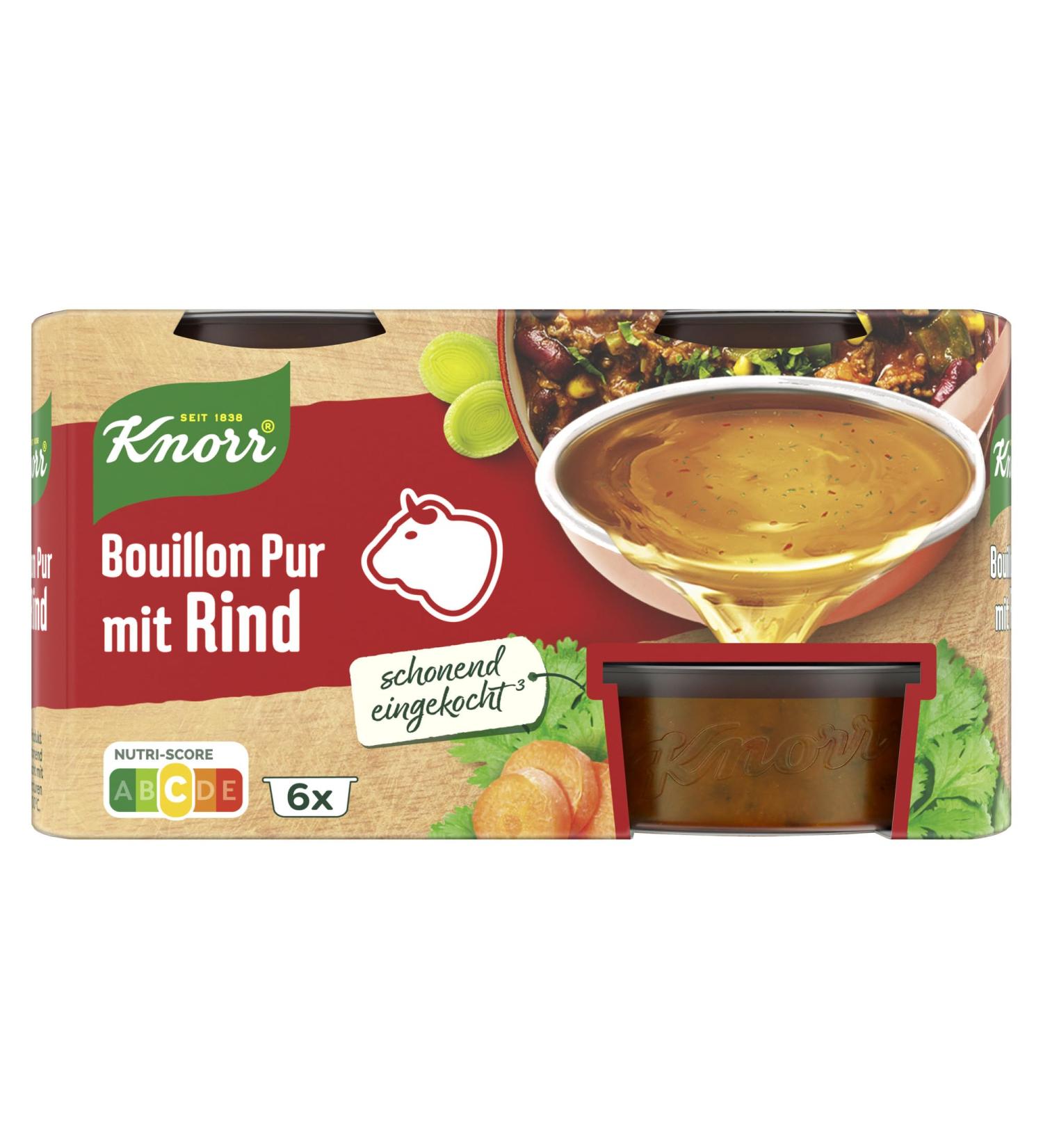 Buy Knorr Bouillon Pur with Beef - Flavorful Beef Broth 6x28g | International Shipping Available - Buy Online on SooperMarket.com