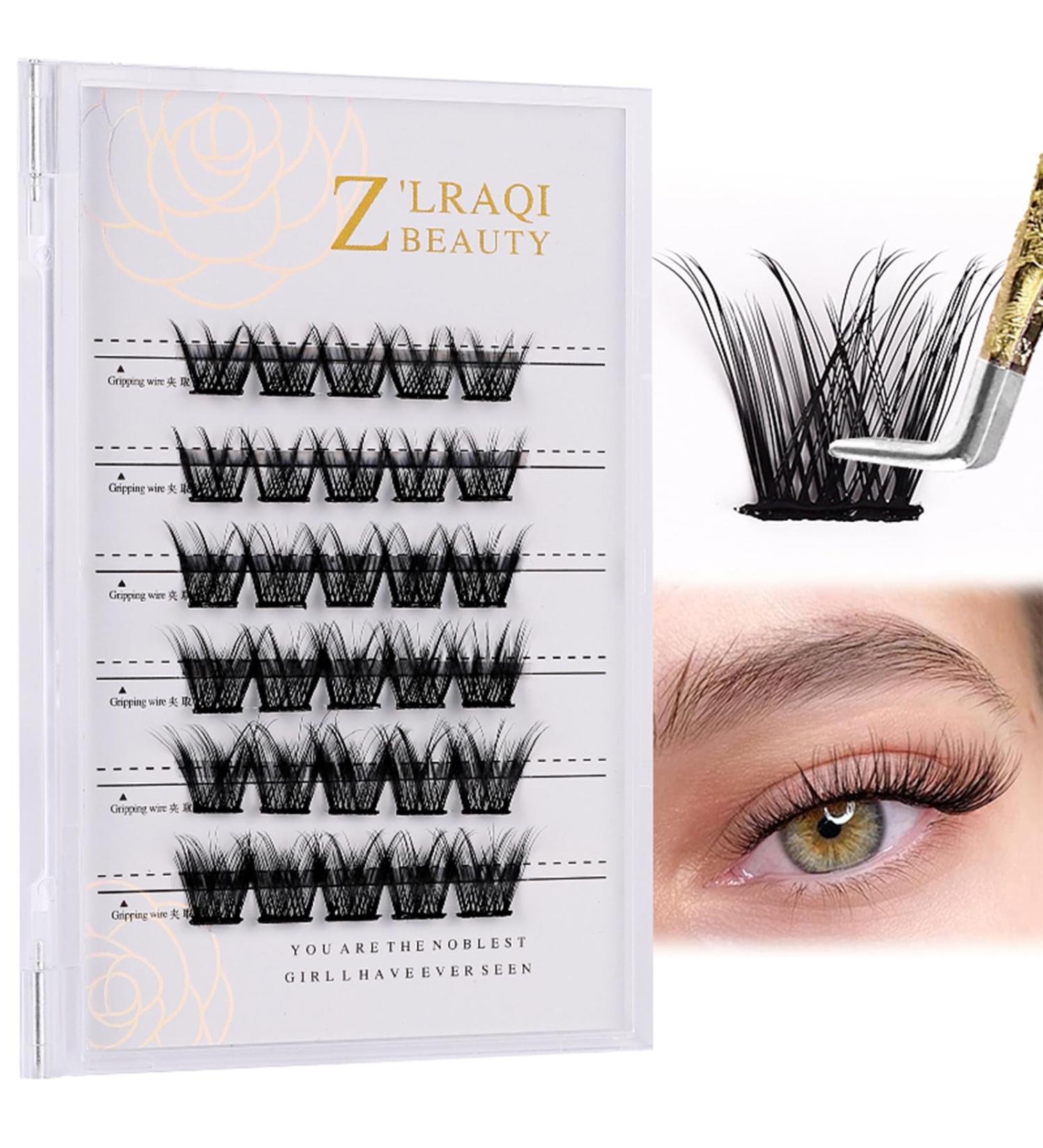 Shop Individual False Eyelashes - Self-Adhesive Cluster Glue-Free Natural-Looking - MF10-1 | International Shipping Available - Buy Online on SooperMarket.com
