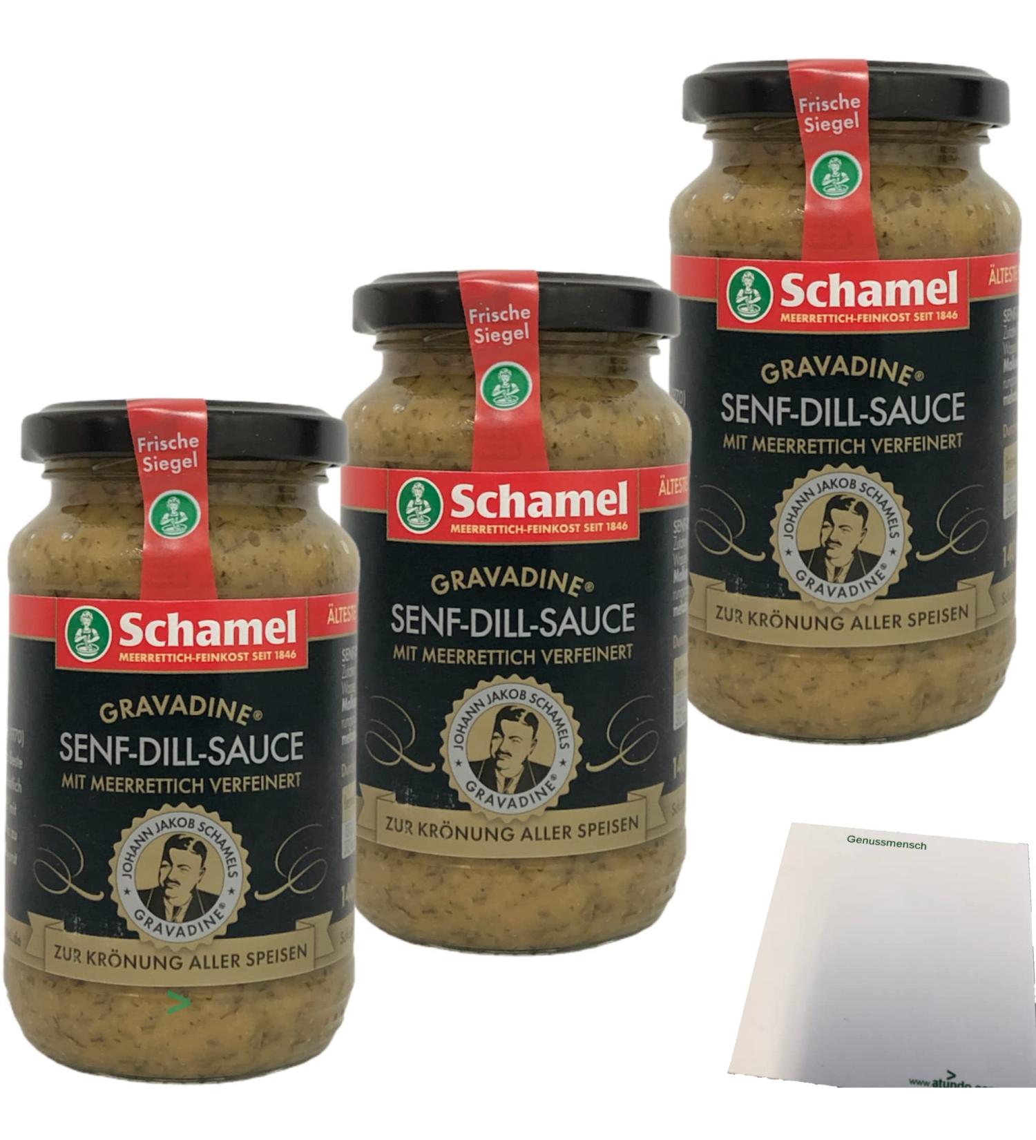 Schamel Mustard-Dill Sauce Gravadine with Horseradish 3-Pack (3x140ml) - Gourmet Condiment for International Shipping - Buy Online on SooperMarket.com