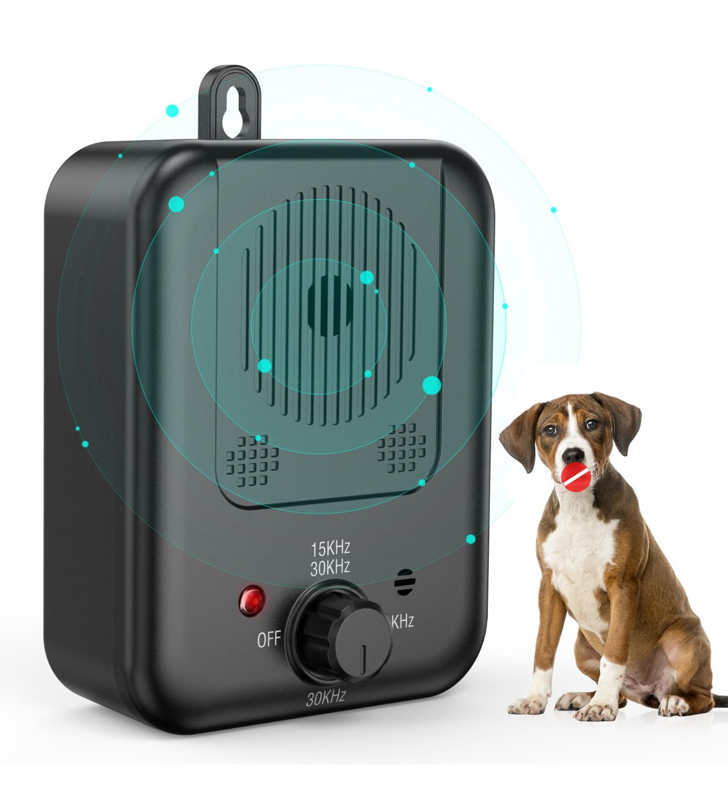 SUUWEE 33 FT Ultrasonic Dog Bark Deterrent | Waterproof 3 Modes | Humane & Safe Control Training Tool for Most Dogs - Buy Online on SooperMarket.com