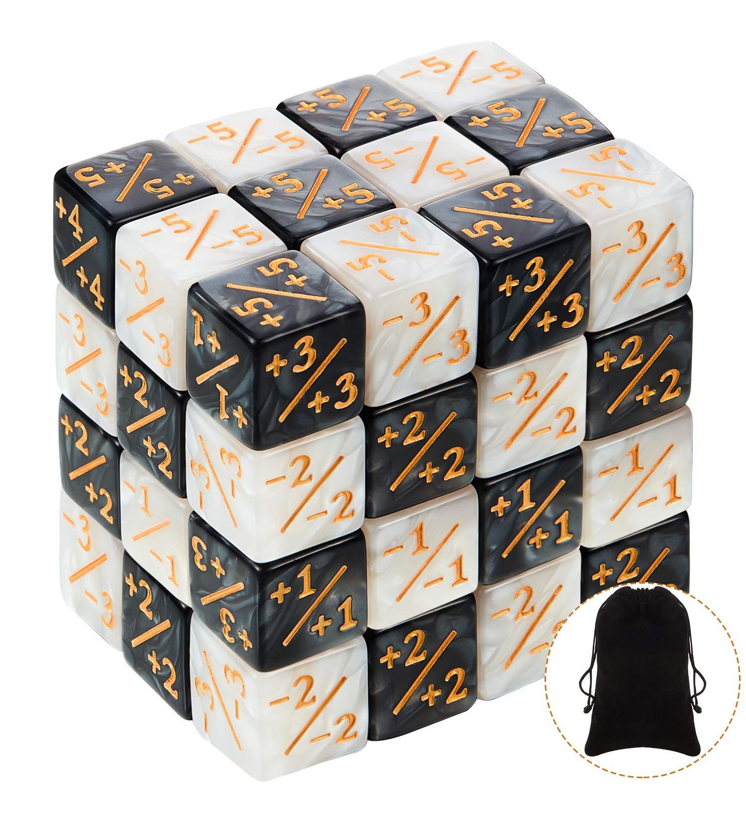 48-Piece Dice Counters Loyalty Tokens Set for MTG & CCG Card Games - Buy Online on SooperMarket.com