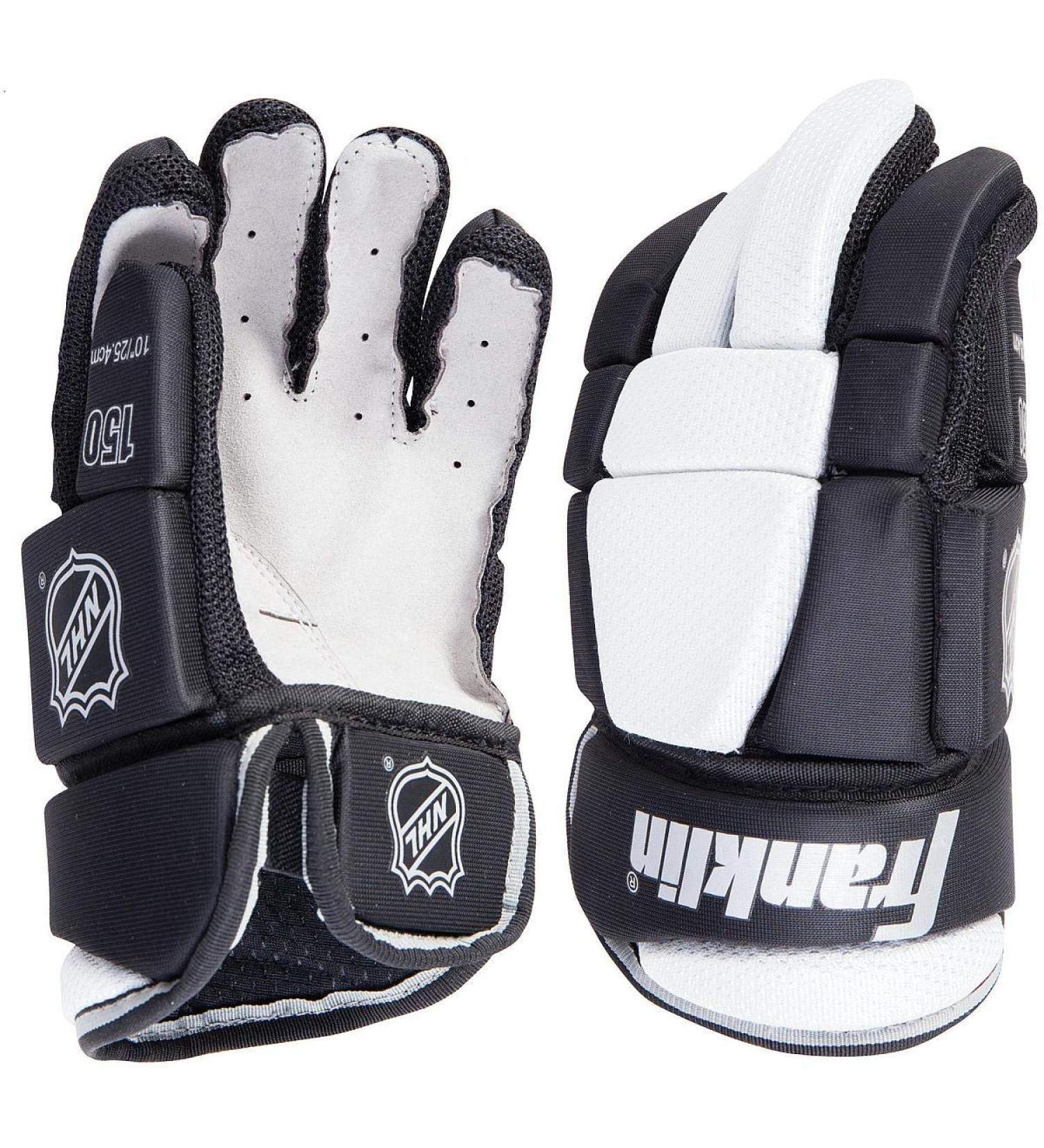 Shop Franklin HG 150 Junior Hockey Gloves - Black/White | International Shipping Available - Buy Online on SooperMarket.com