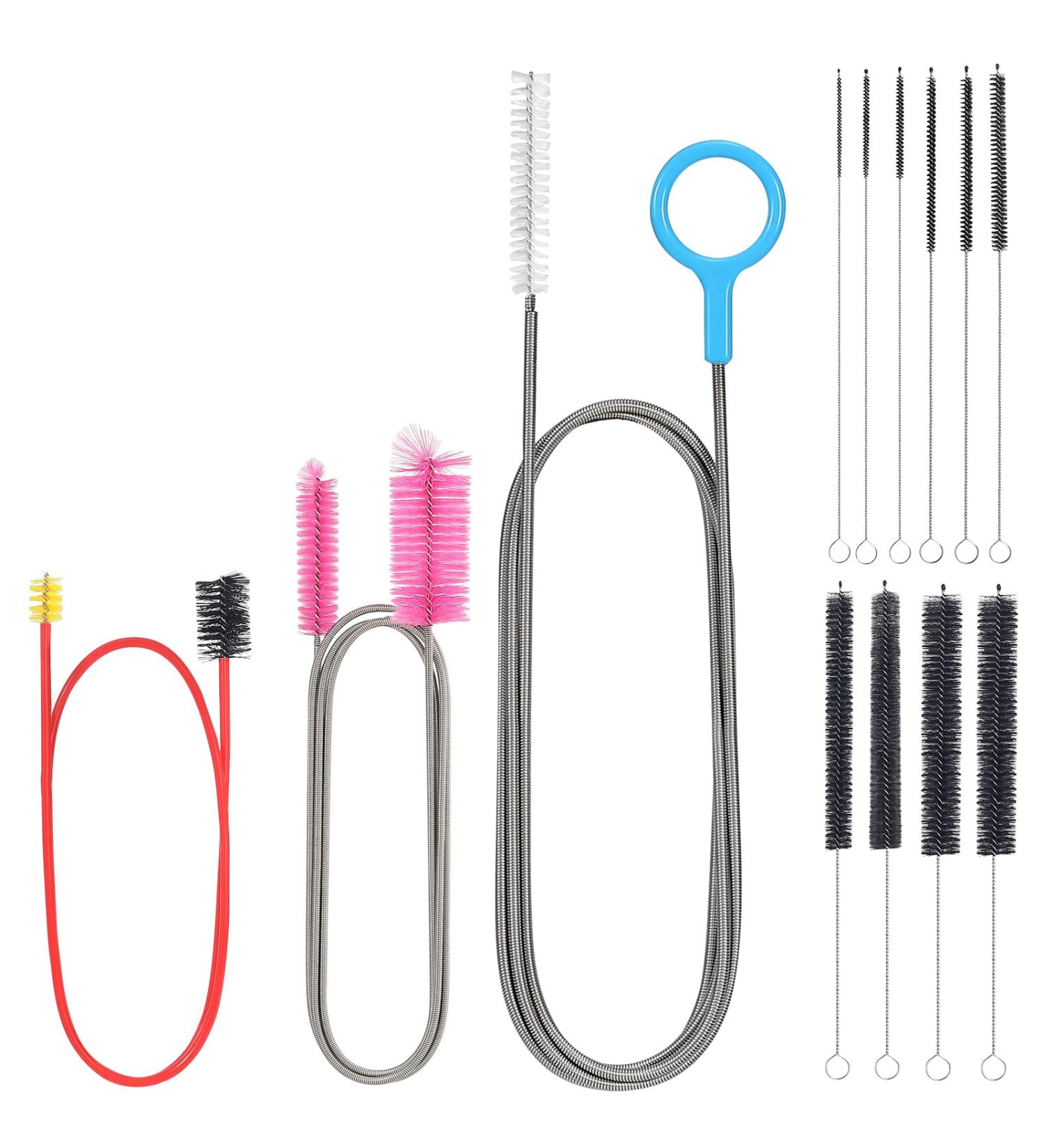 Drain Cleaning Brush Flexible Cleaning Tool Multi-Size Combo Set Flexible Drain Brush Clogging Removal Brush Flex Two-End Long Brush 3 Pack - Unclog Your Sink with Ease - Buy Online on SooperMarket.com