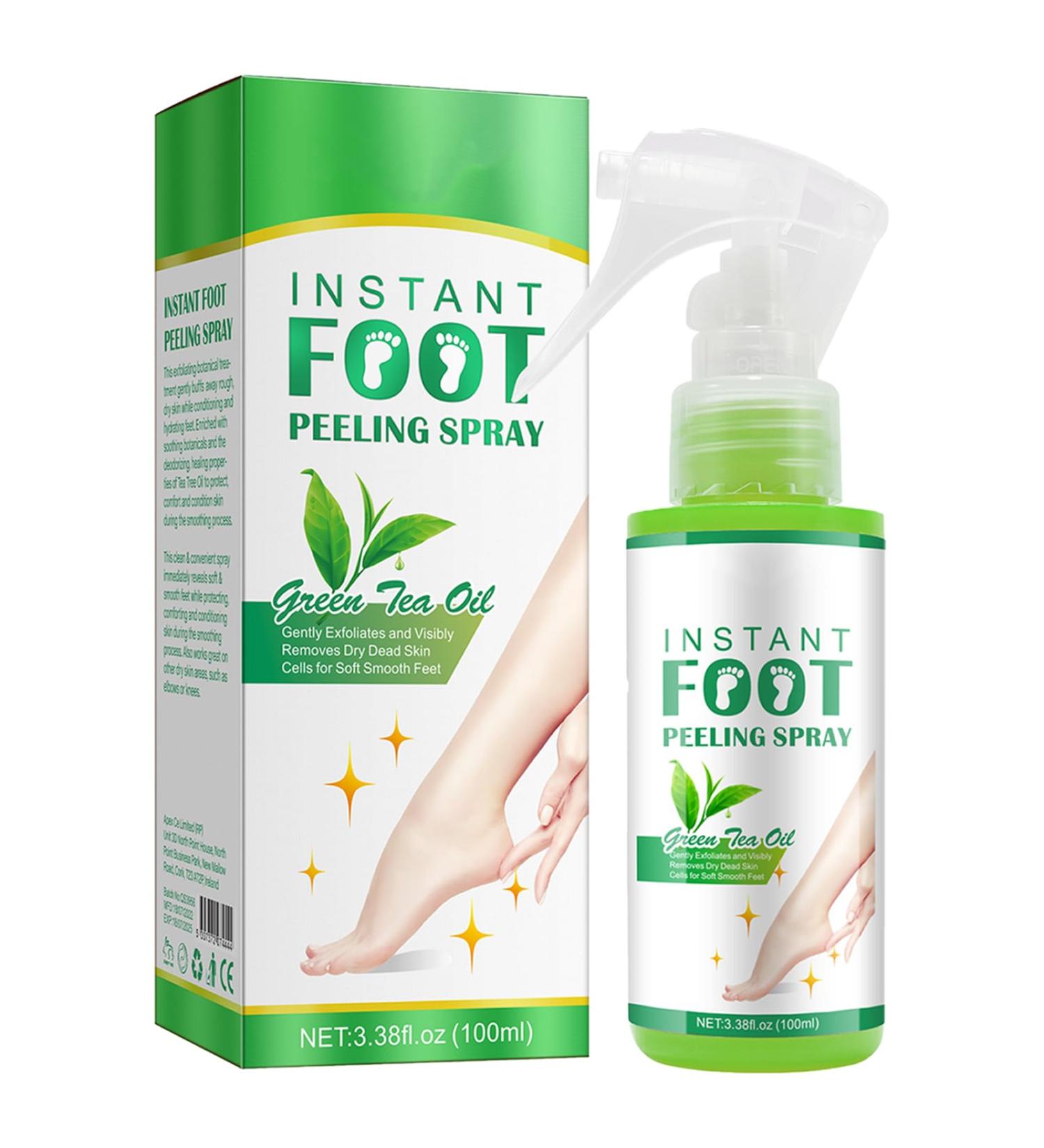 Foot Peeling Spray Instant Foot Peeling Spray Foot Spray to Remove Dead Skin Hydrating Nourish Peel Off Spray Exfoliating Peeling & Calluses on Feet for Cracked Rough Heels (1PCS Green Tea) 1 count (Pack of 1) Green Tea - Buy Online on SooperMarket.com